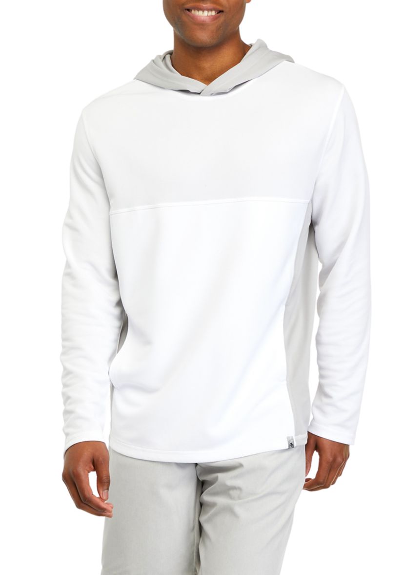 Mesh UV Color Block Hoodie 