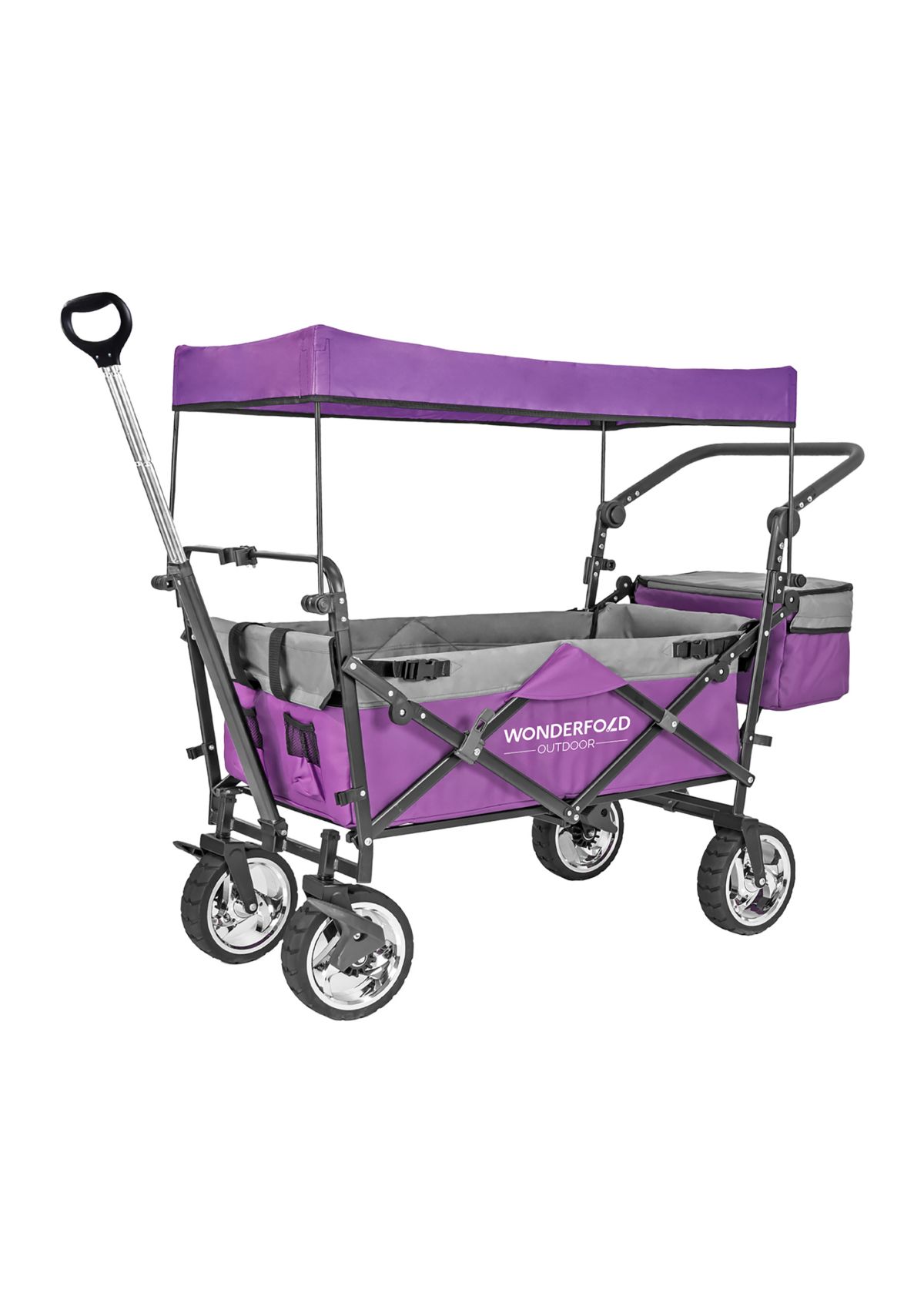 Push & Pull Outdoor Wagon with Canopy
