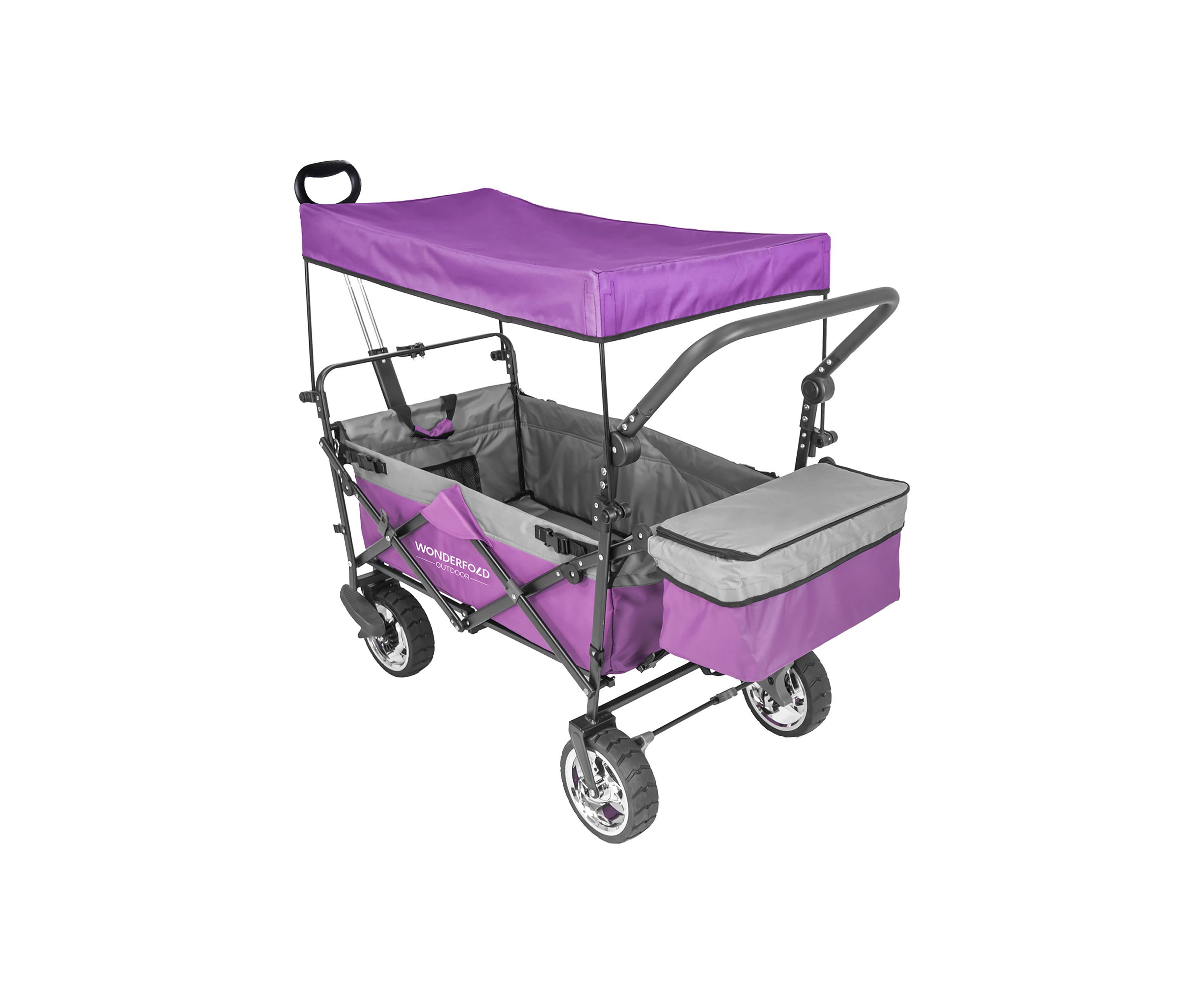 Push & Pull Outdoor Wagon with Canopy