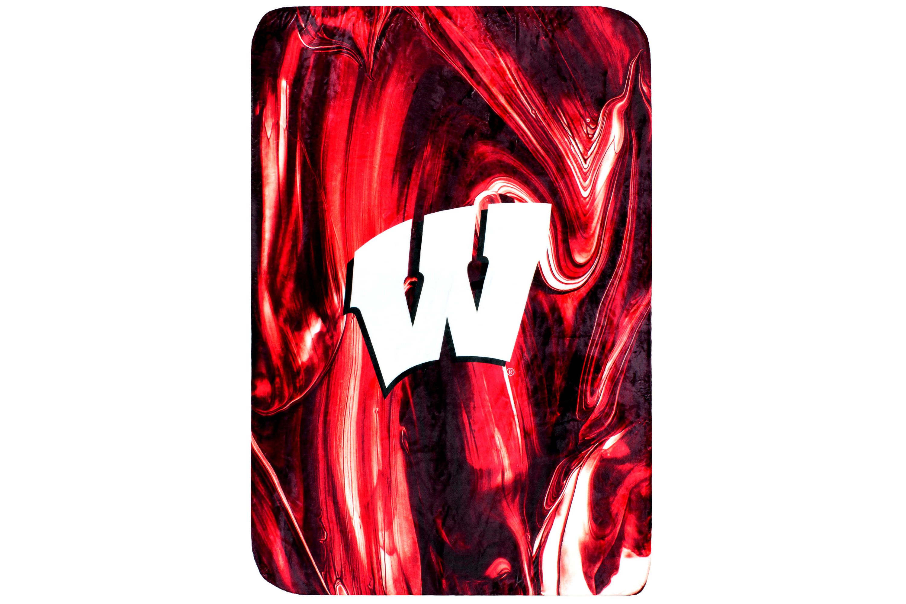 NCAA Wisconsin Badgers Sublimated Soft Throw Blanket