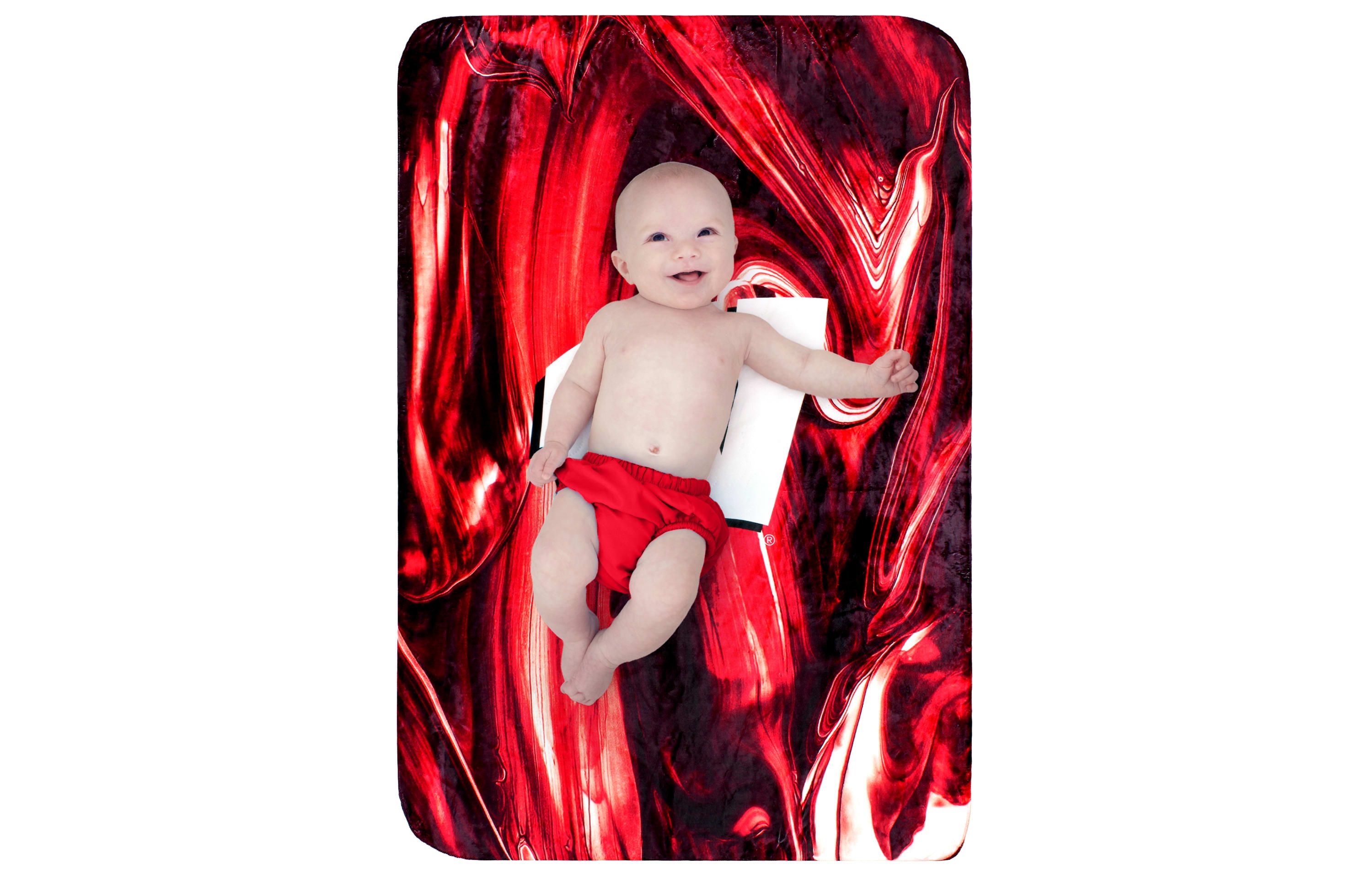 NCAA Wisconsin Badgers Sublimated Soft Throw Blanket