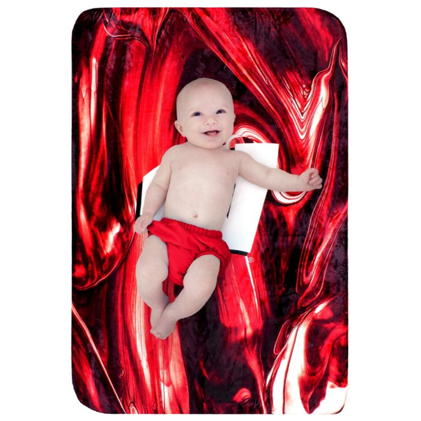 NCAA Wisconsin Badgers Sublimated Soft Throw Blanket