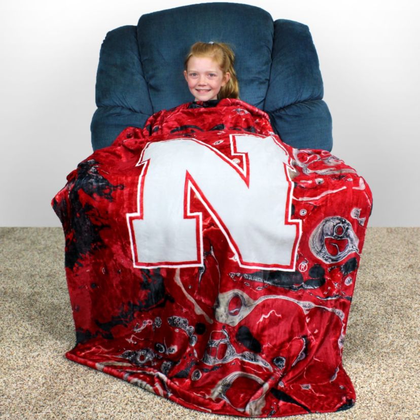 NCAA Nebraska Cornhuskers Sublimated Soft Throw Blanket