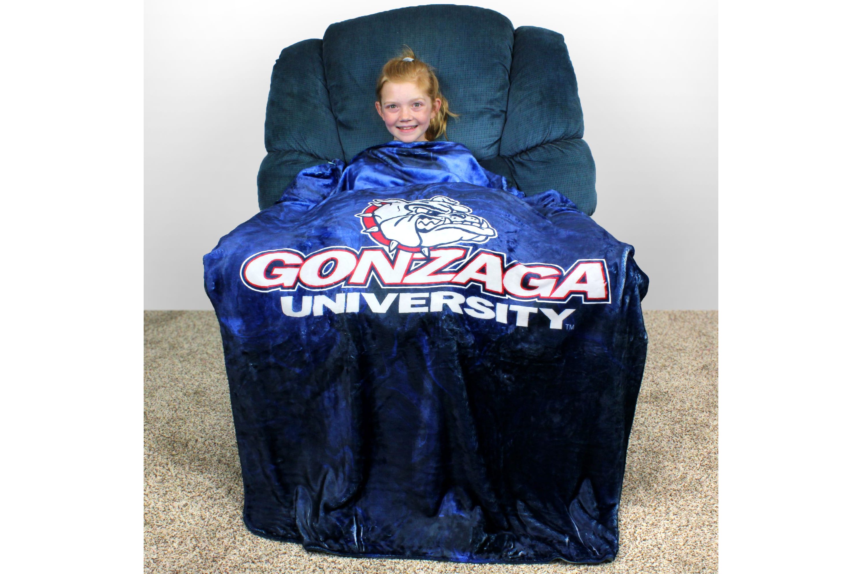 Gonzaga University Bulldogs NCAA Gonzaga Bulldogs Sublimated Soft Throw Blanket