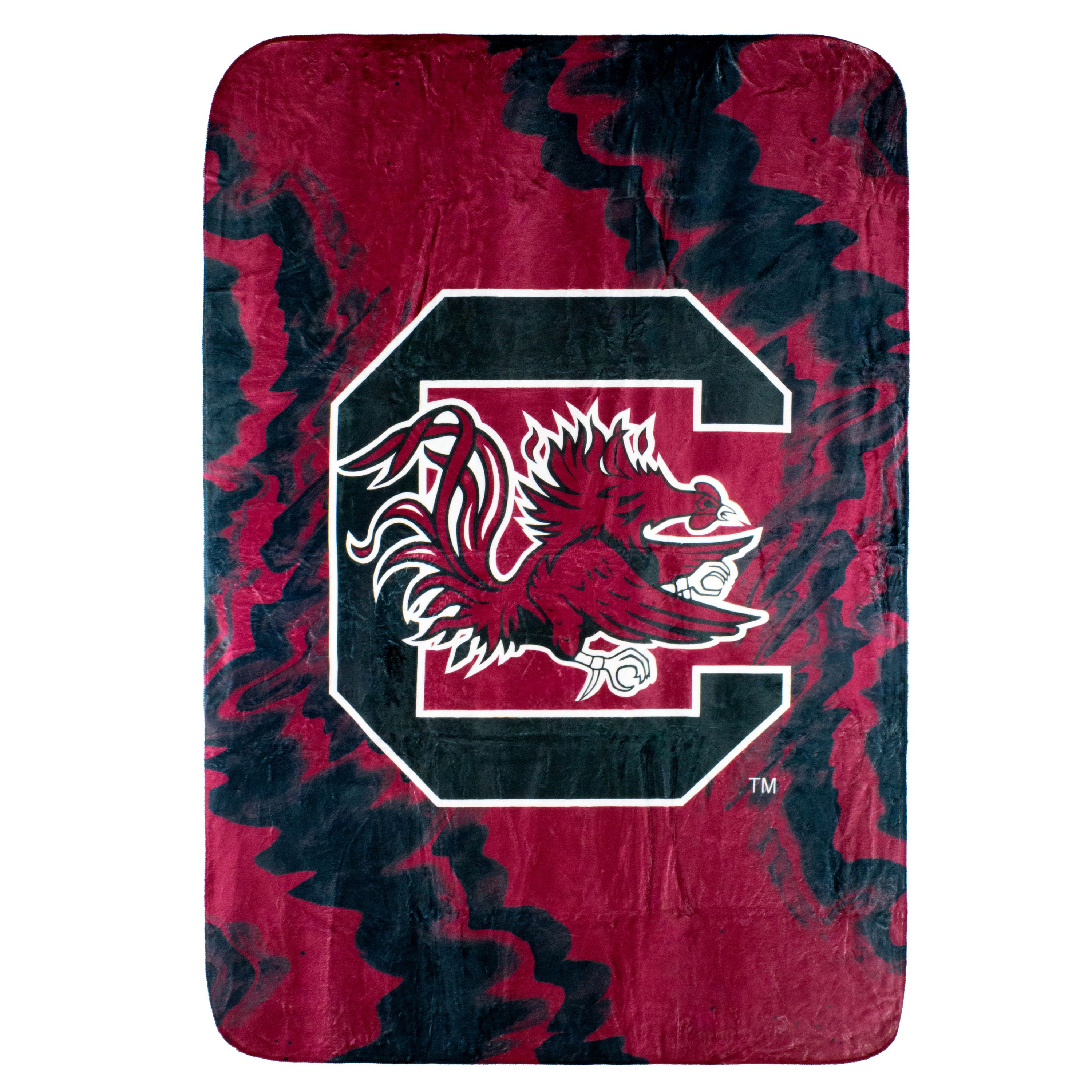 NCAA South Carolina Gamecocks Sublimated Soft Throw Blanket