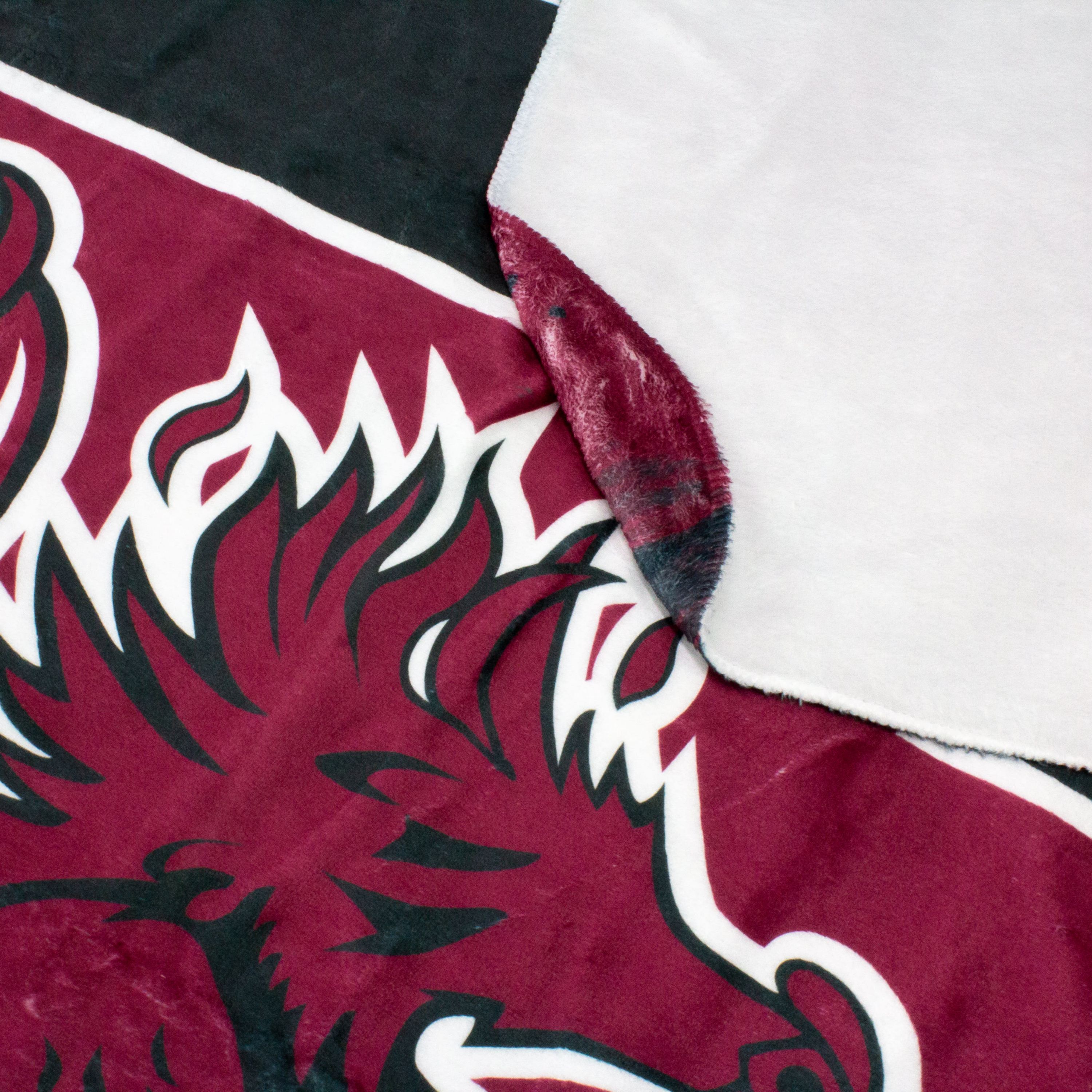 NCAA South Carolina Gamecocks Sublimated Soft Throw Blanket