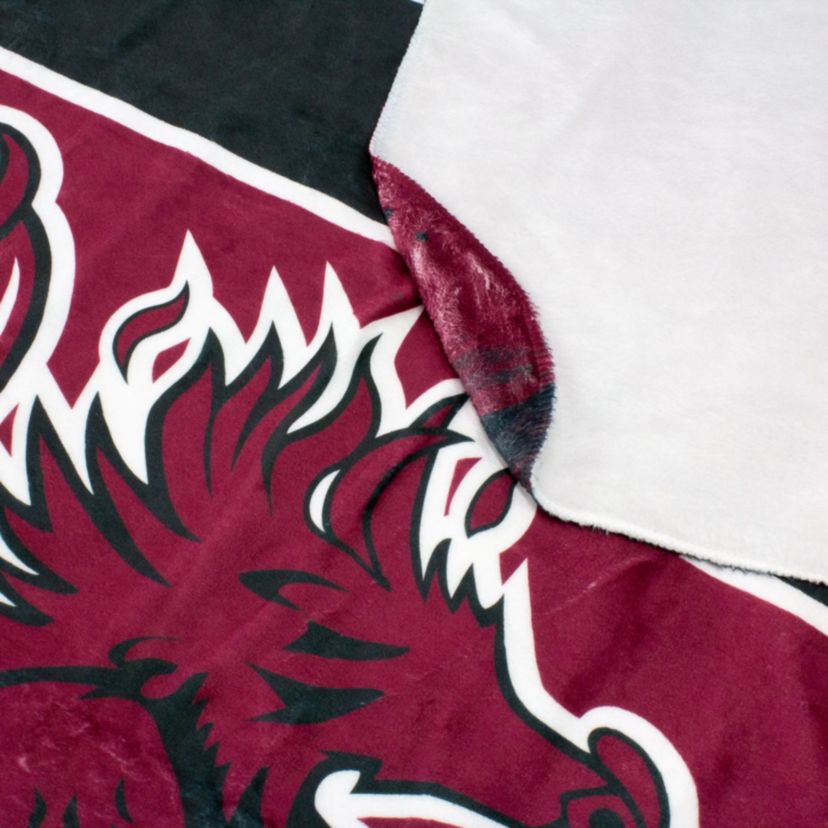 NCAA South Carolina Gamecocks Sublimated Soft Throw Blanket
