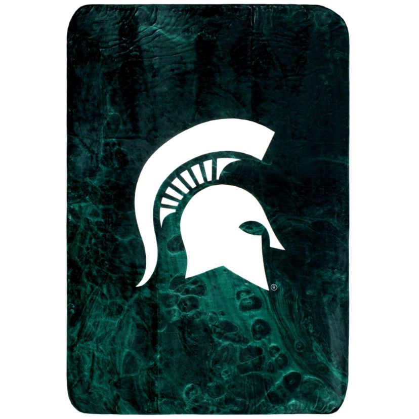 NCAA Michigan State Spartans Sublimated Soft Throw Blanket