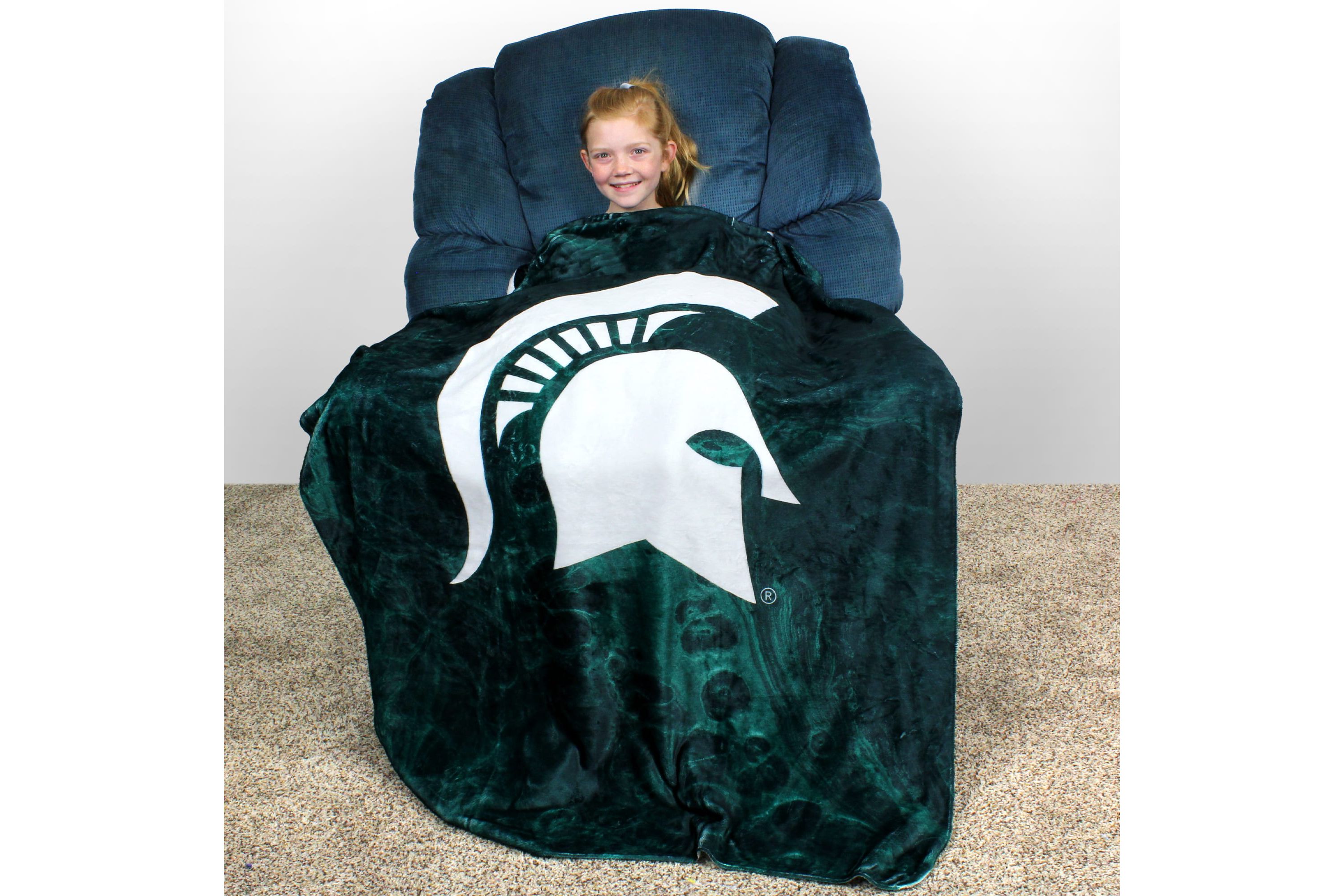 NCAA Michigan State Spartans Sublimated Soft Throw Blanket