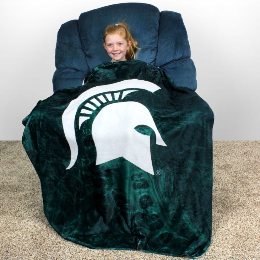 NCAA Michigan State Spartans Sublimated Soft Throw Blanket
