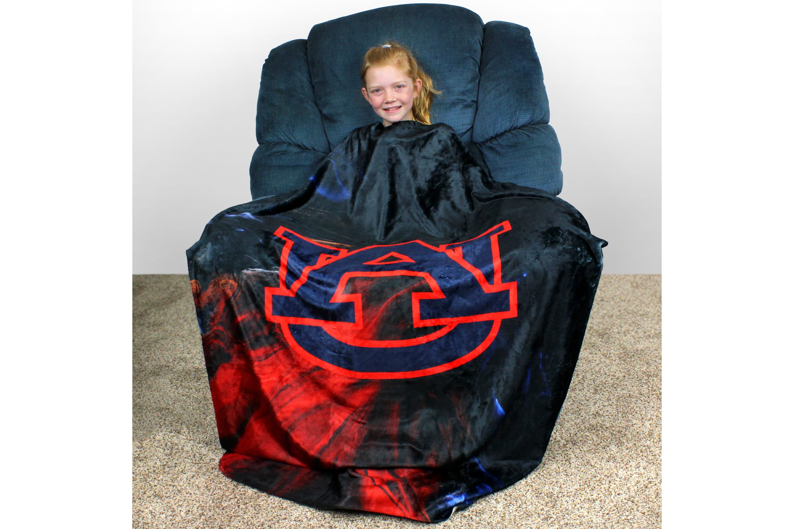 NCAA Auburn Tigers Sublimated Soft Throw Blanket
