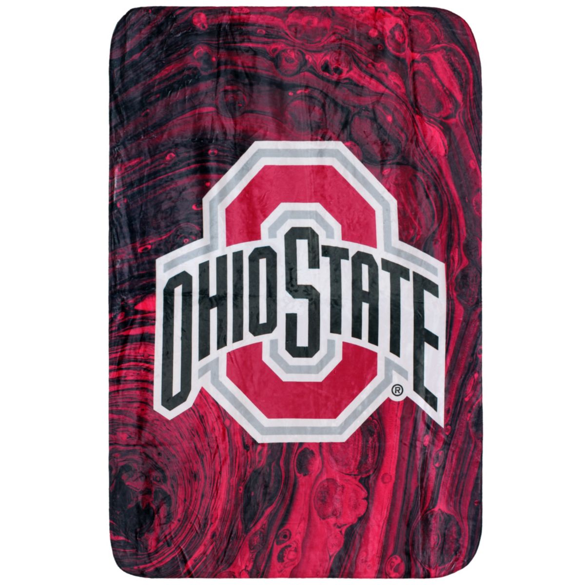 NCAA Ohio State Buckeyes Sublimated Soft Throw Blanket