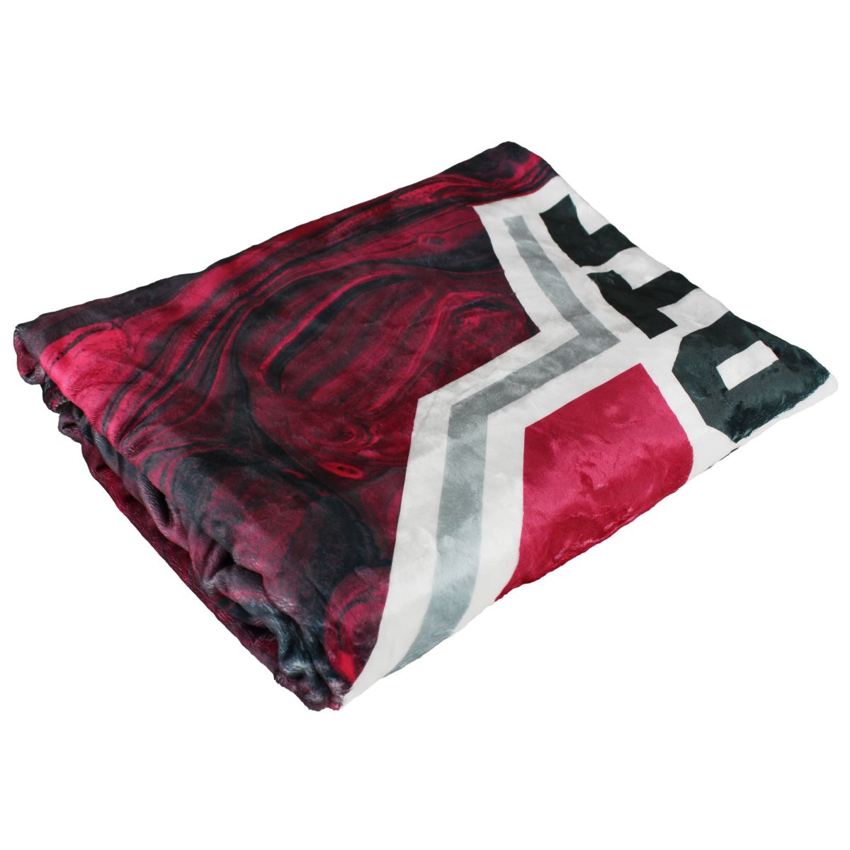 NCAA Ohio State Buckeyes Sublimated Soft Throw Blanket