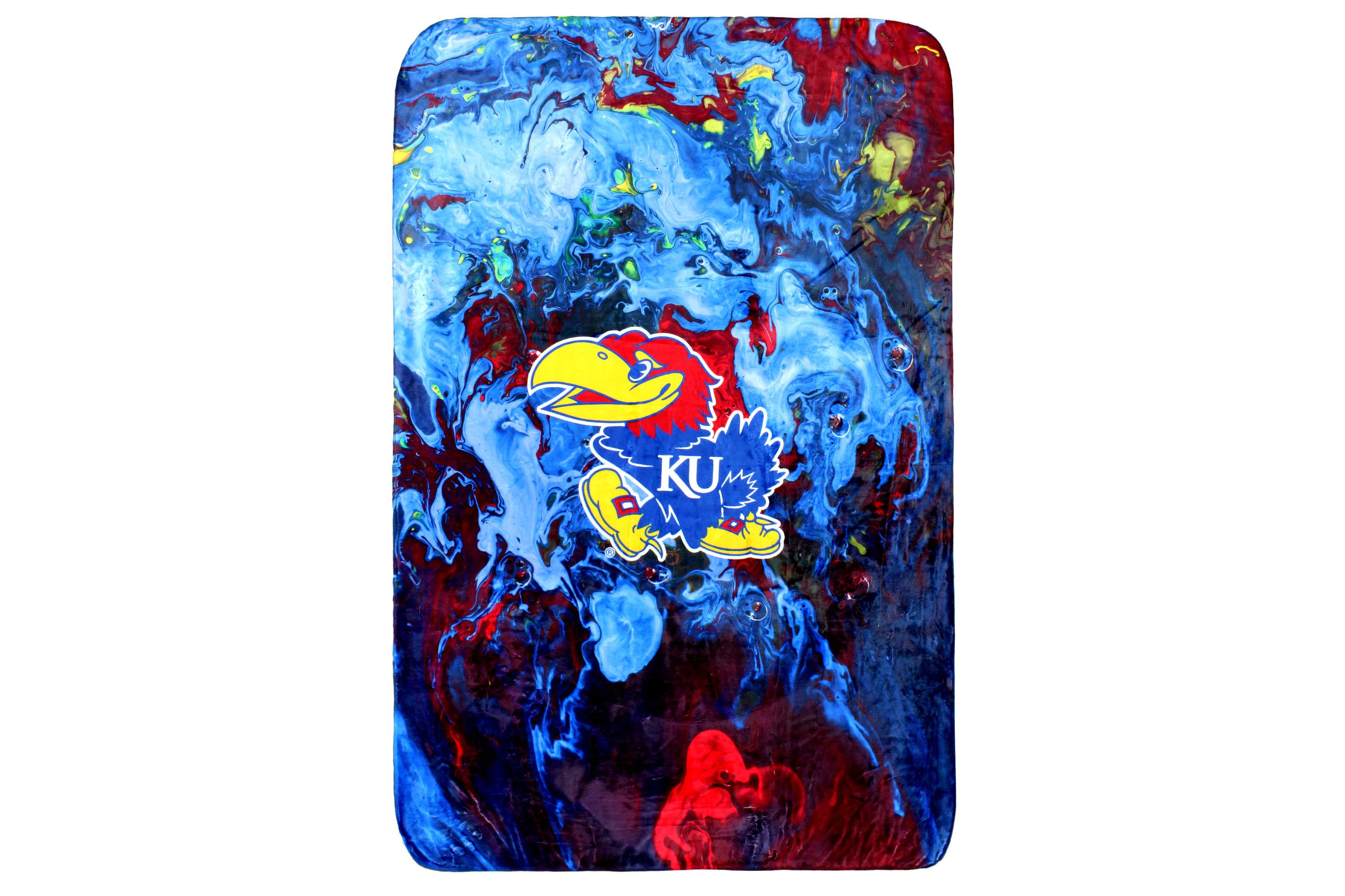NCAA Kansas Jayhawks Sublimated Soft Throw Blanket