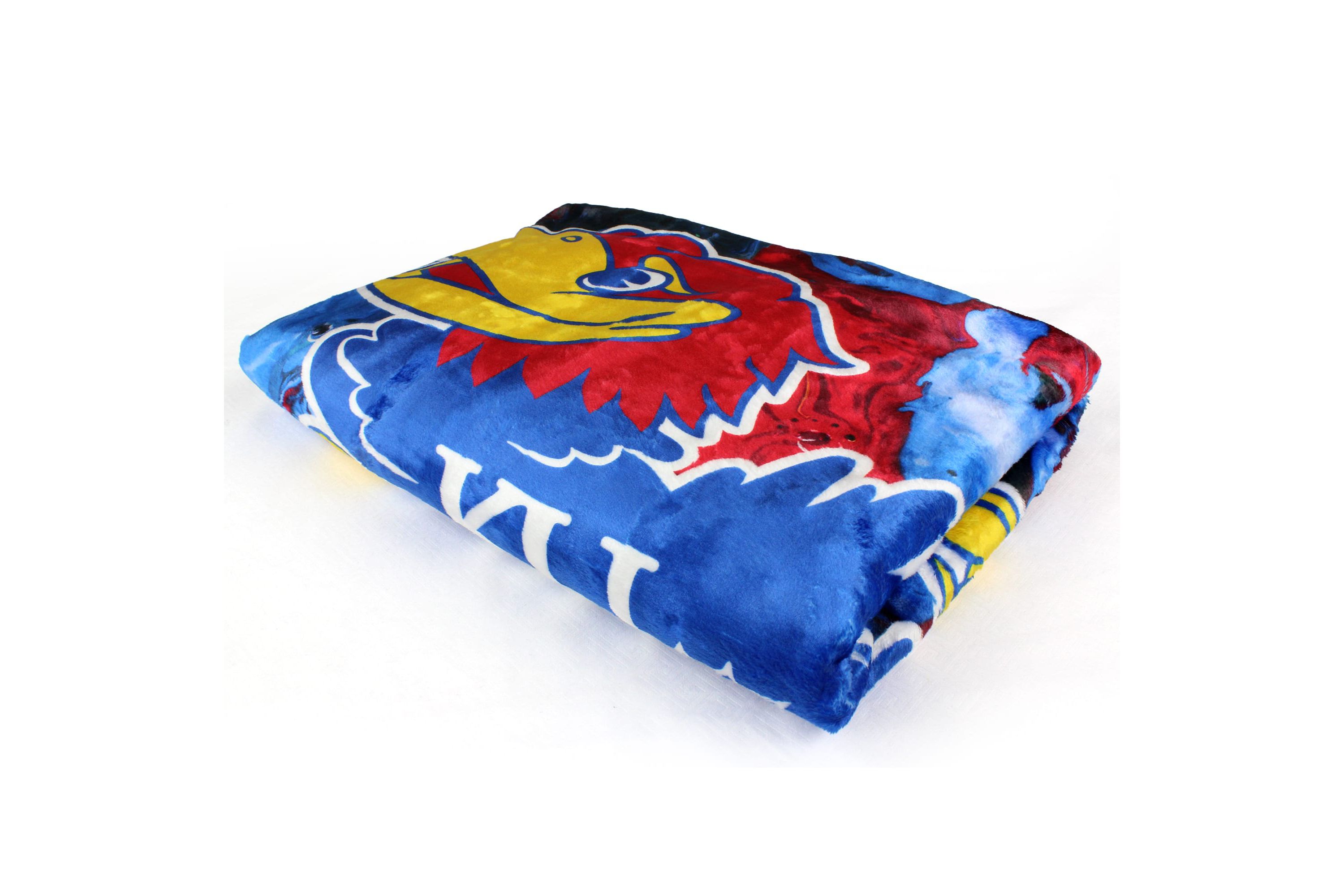 NCAA Kansas Jayhawks Sublimated Soft Throw Blanket