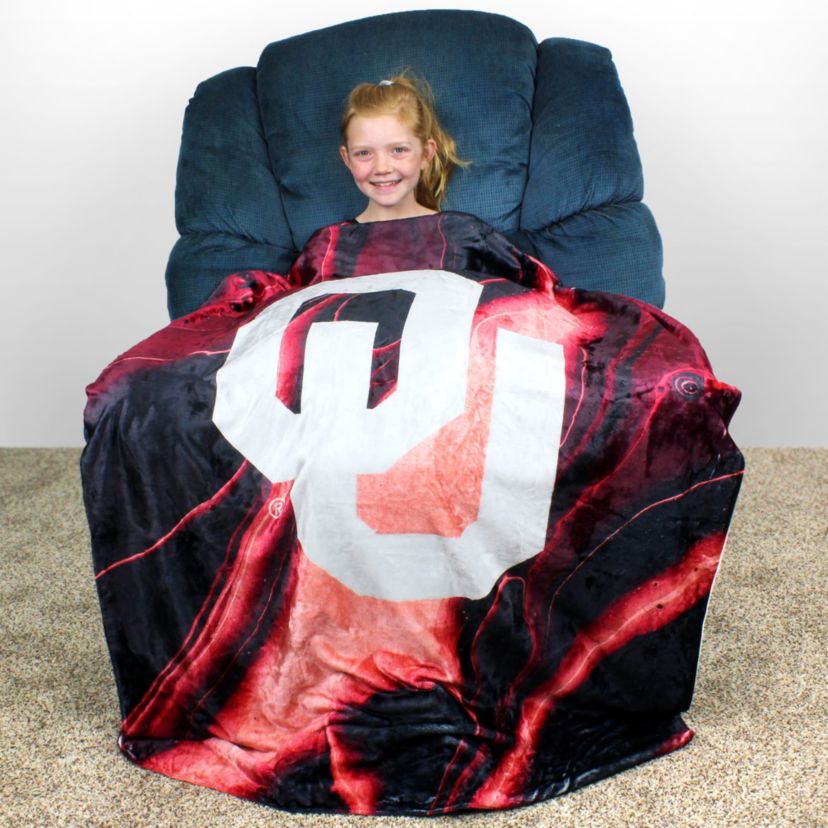 NCAA Oklahoma Sooners Sublimated Soft Throw Blanket
