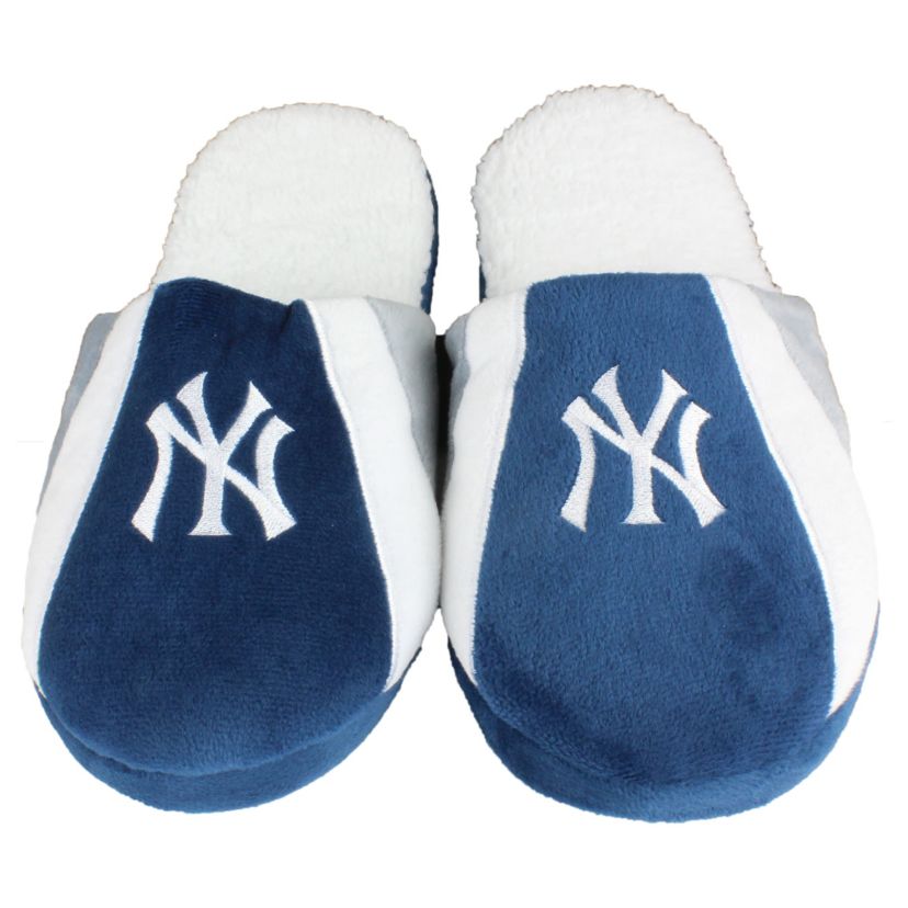 MLB New York Yankees Sherpa Slide Slipper - X-Large