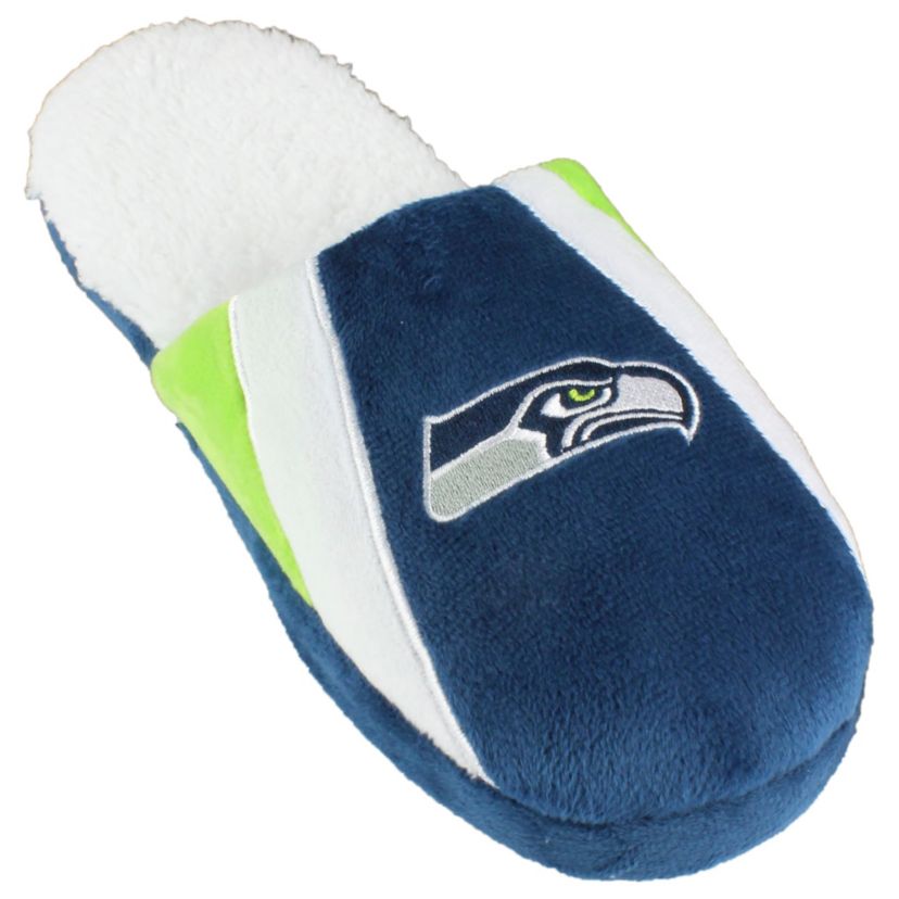 NFL Seattle Seahawks Sherpa Slide Slipper - X-Large