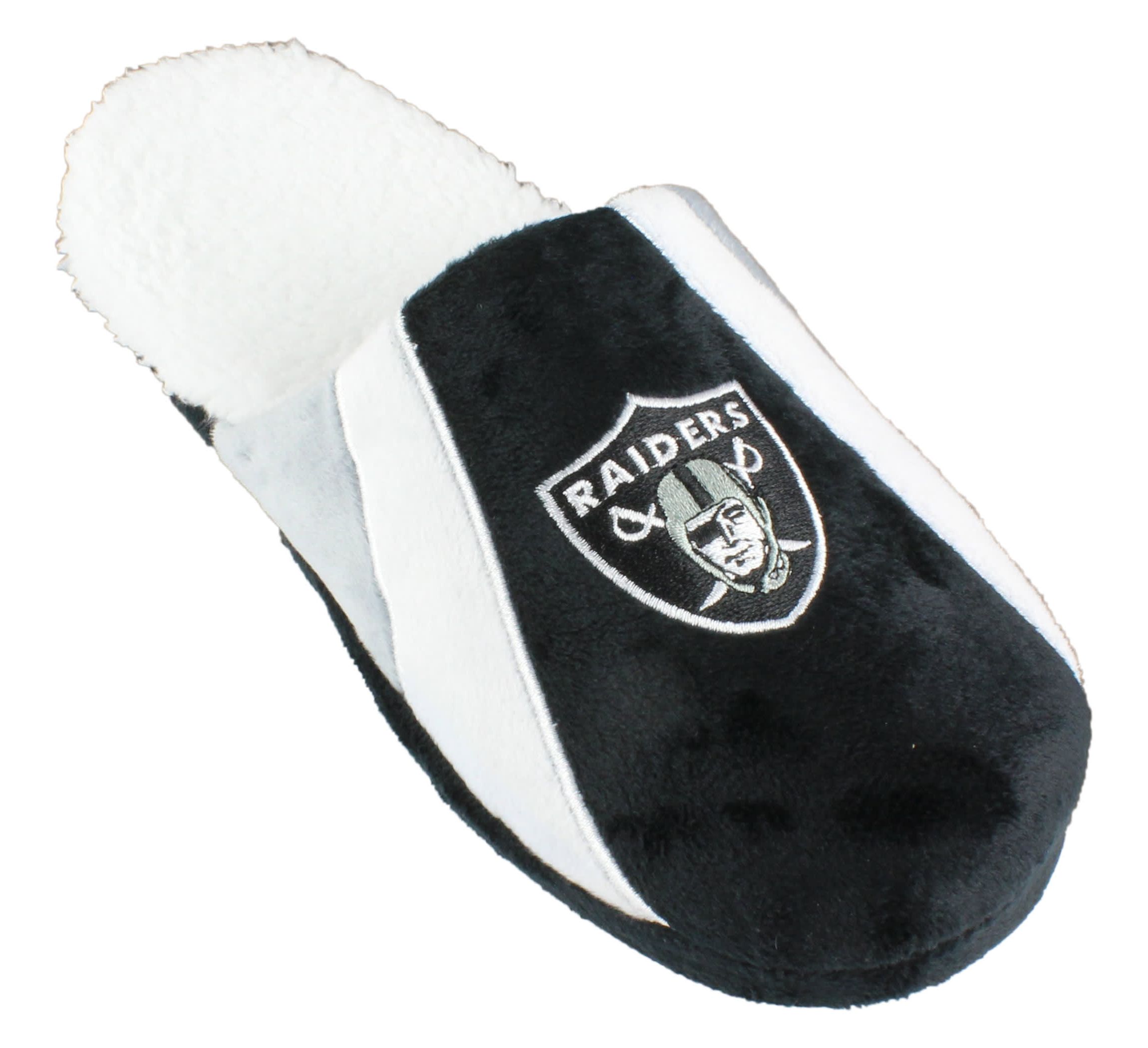 NFL Las Vegas Raiders Sherpa Slide Slipper - Small