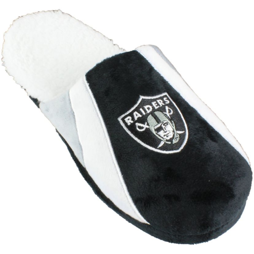 NFL Las Vegas Raiders Sherpa Slide Slipper - Small