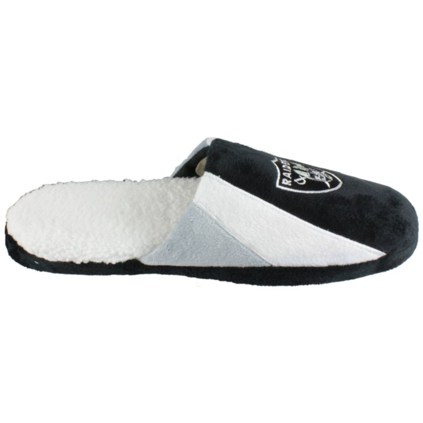NFL Las Vegas Raiders Sherpa Slide Slipper - Small