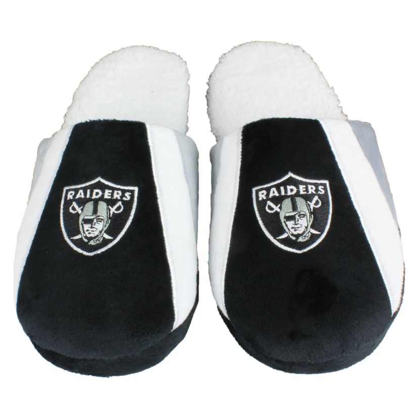 NFL Las Vegas Raiders Sherpa Slide Slipper - Small