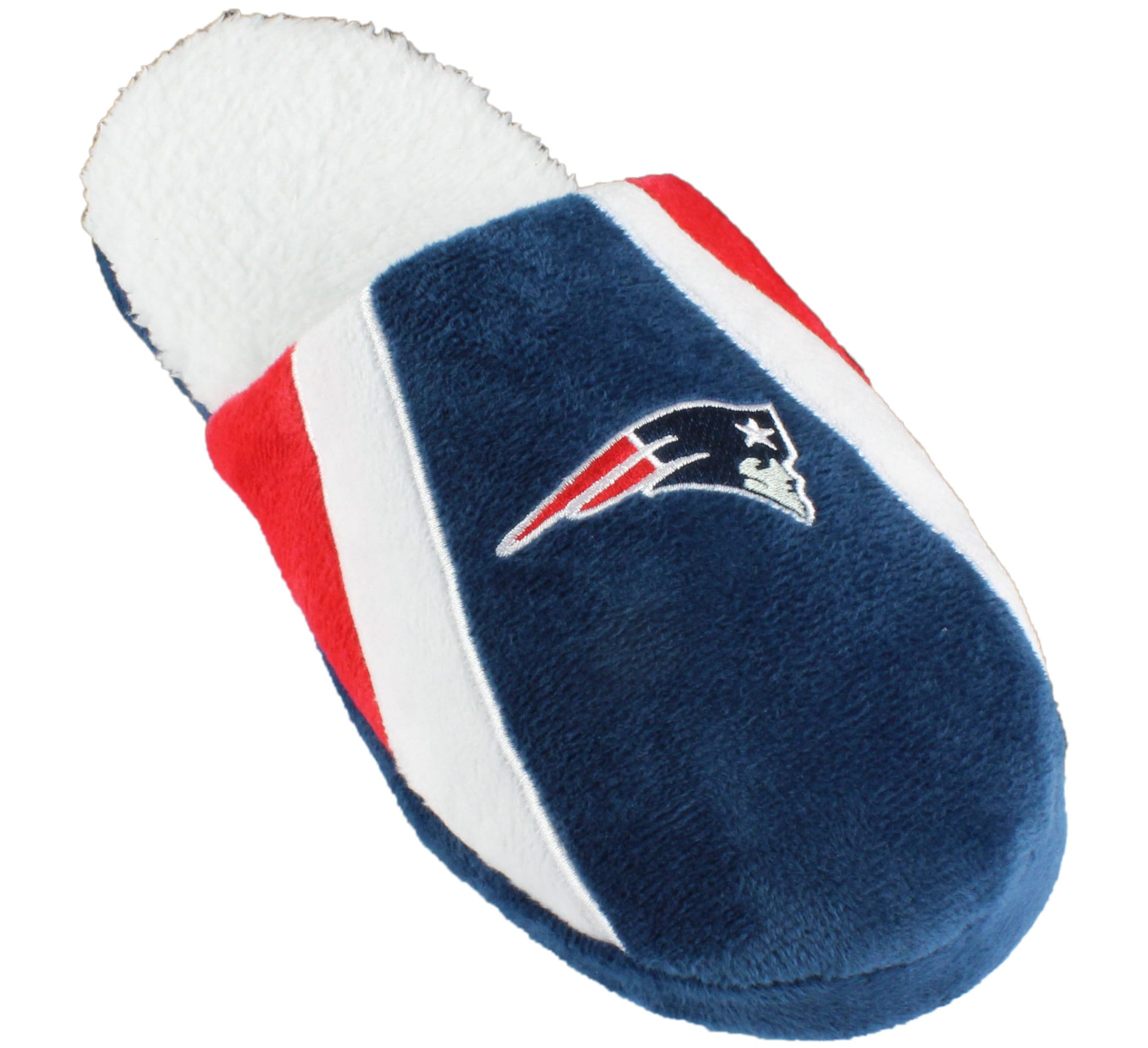 NFL New England Patriots Sherpa Slide Slipper - Small