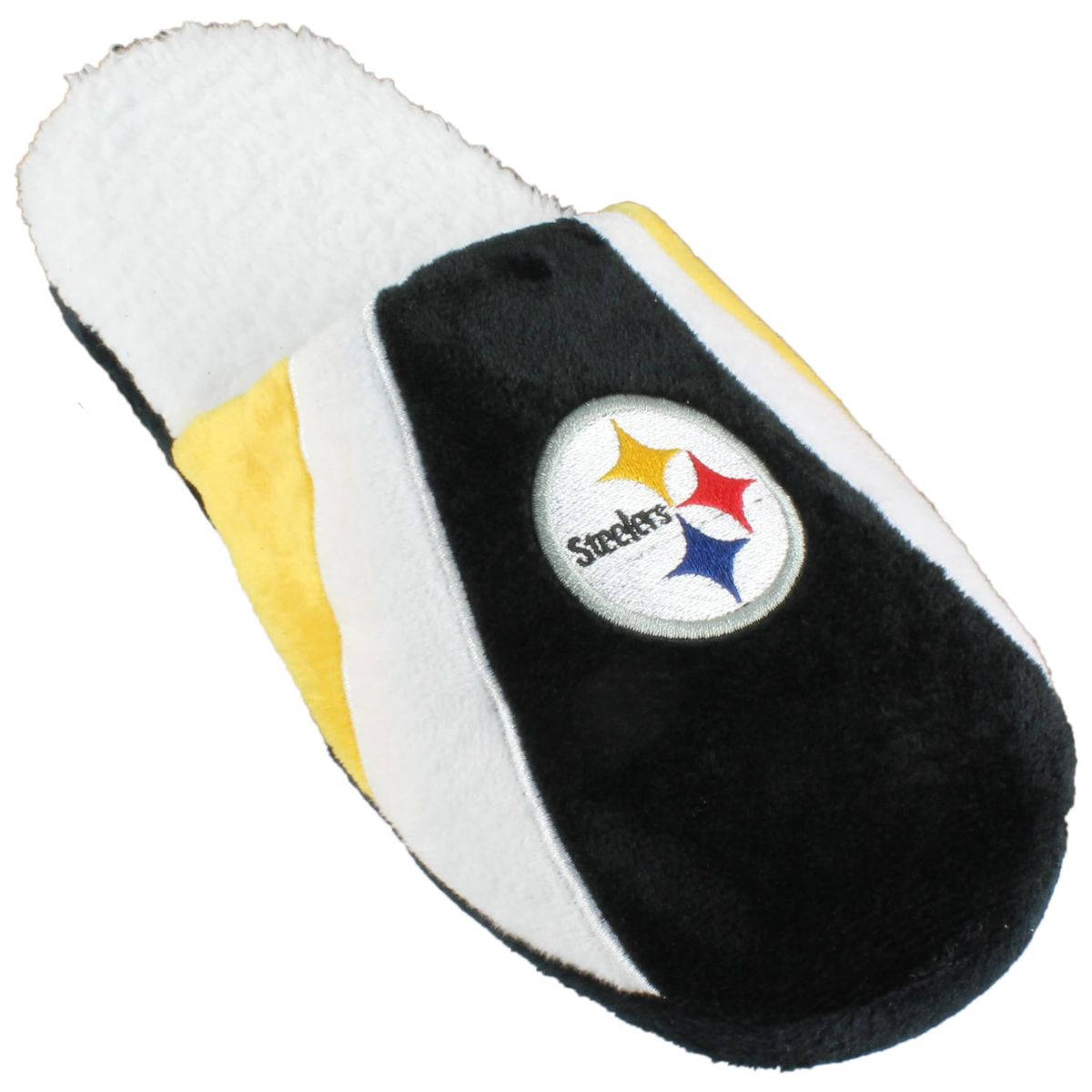 NFL Pittsburgh Steelers Sherpa Slide Slipper - Large