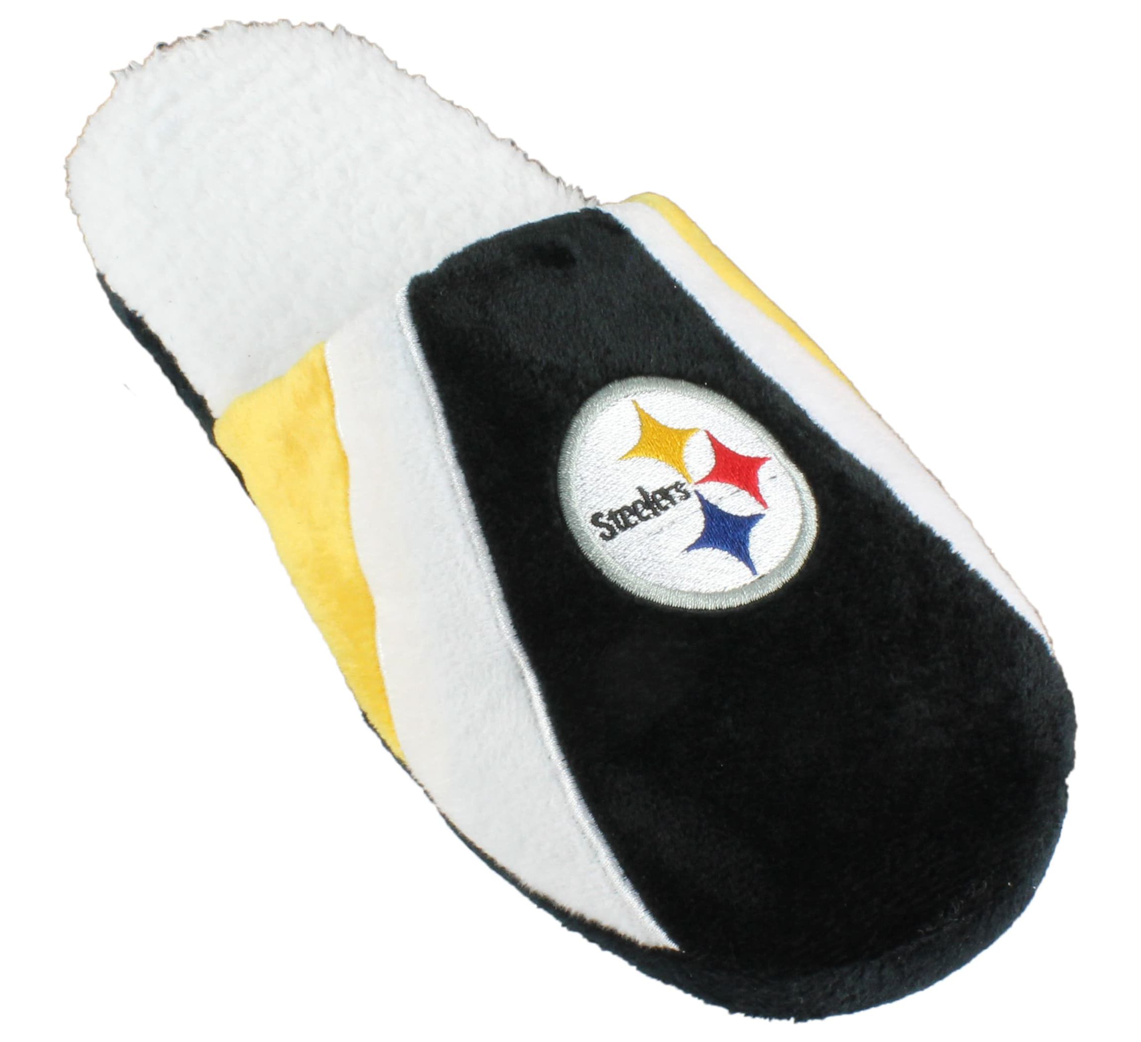 NFL Pittsburgh Steelers Sherpa Slide Slipper - Large