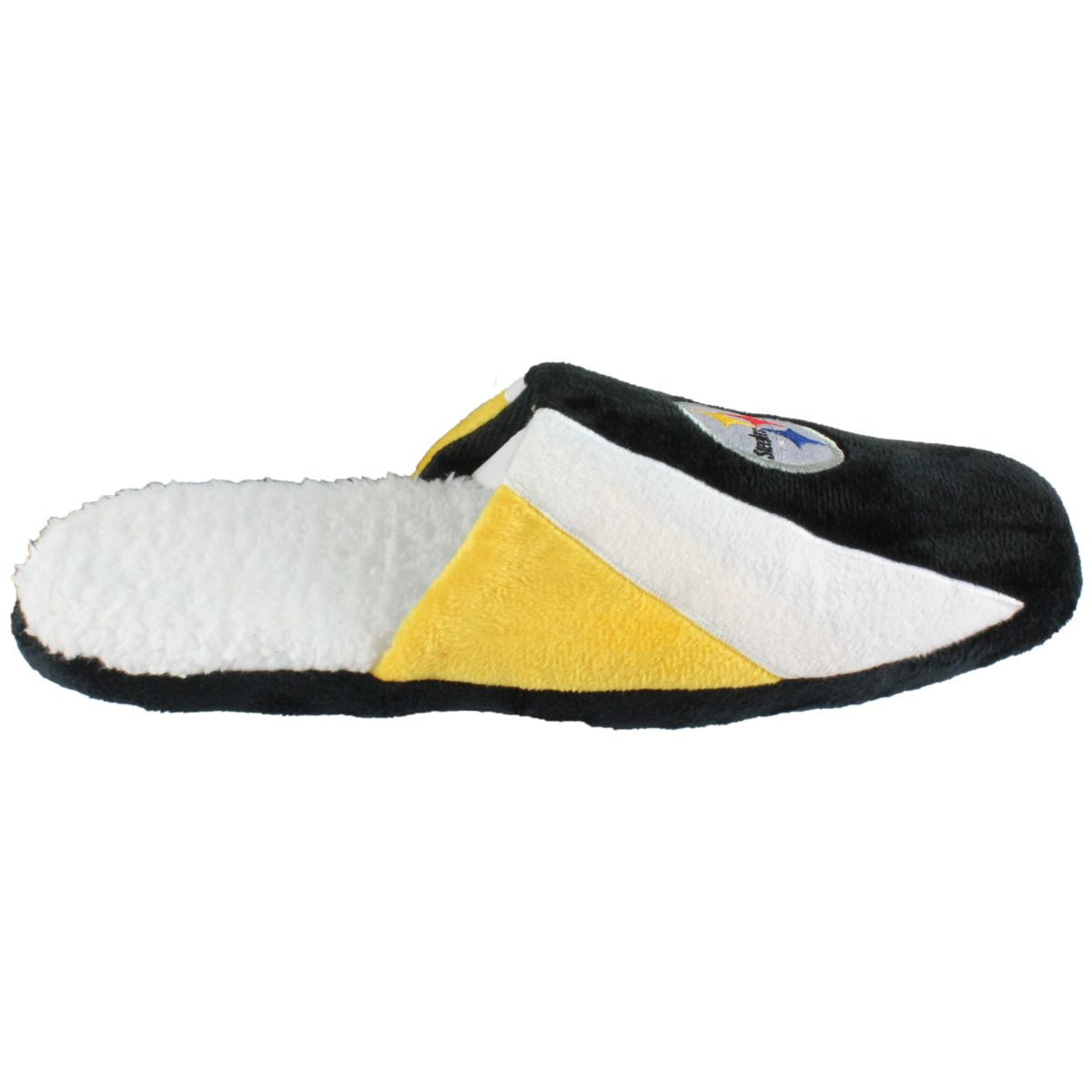 NFL Pittsburgh Steelers Sherpa Slide Slipper - Large