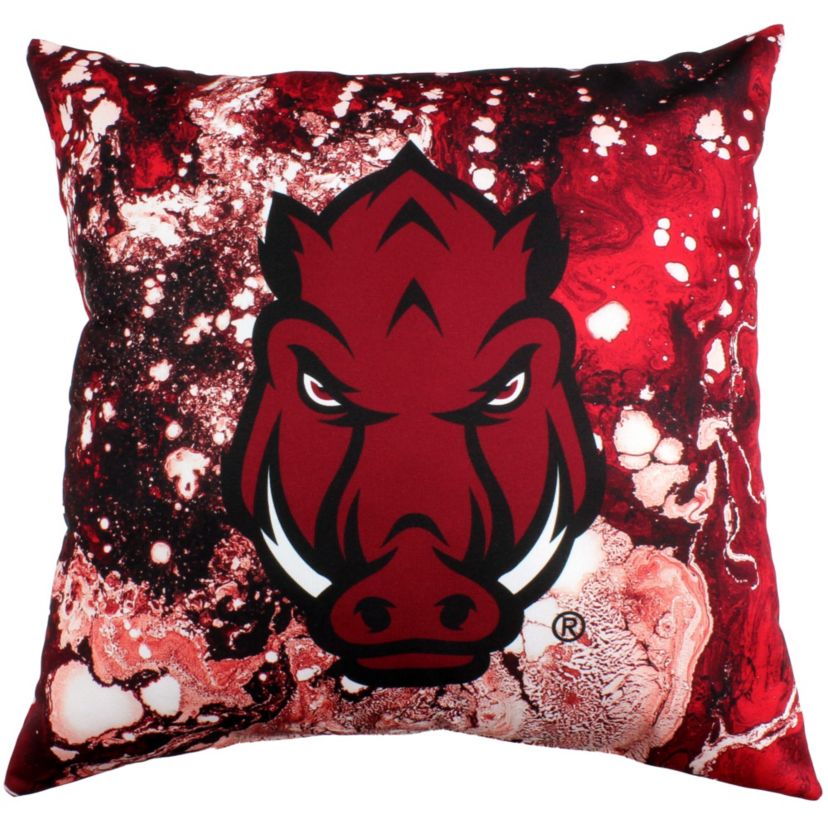 NCAA Arkansas Razorbacks 2 Sided Color Swept Decorative Pillow