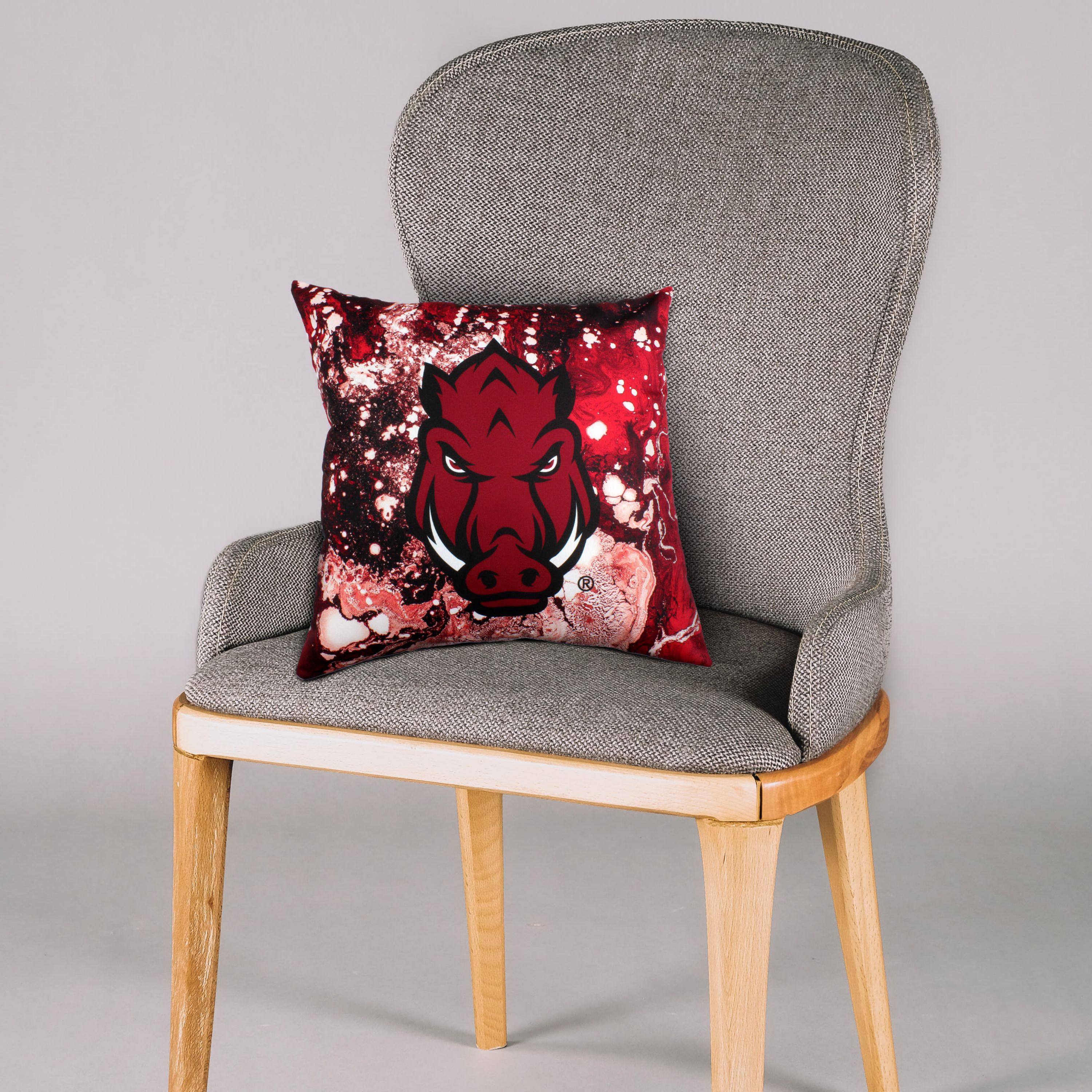 NCAA Arkansas Razorbacks 2 Sided Color Swept Decorative Pillow