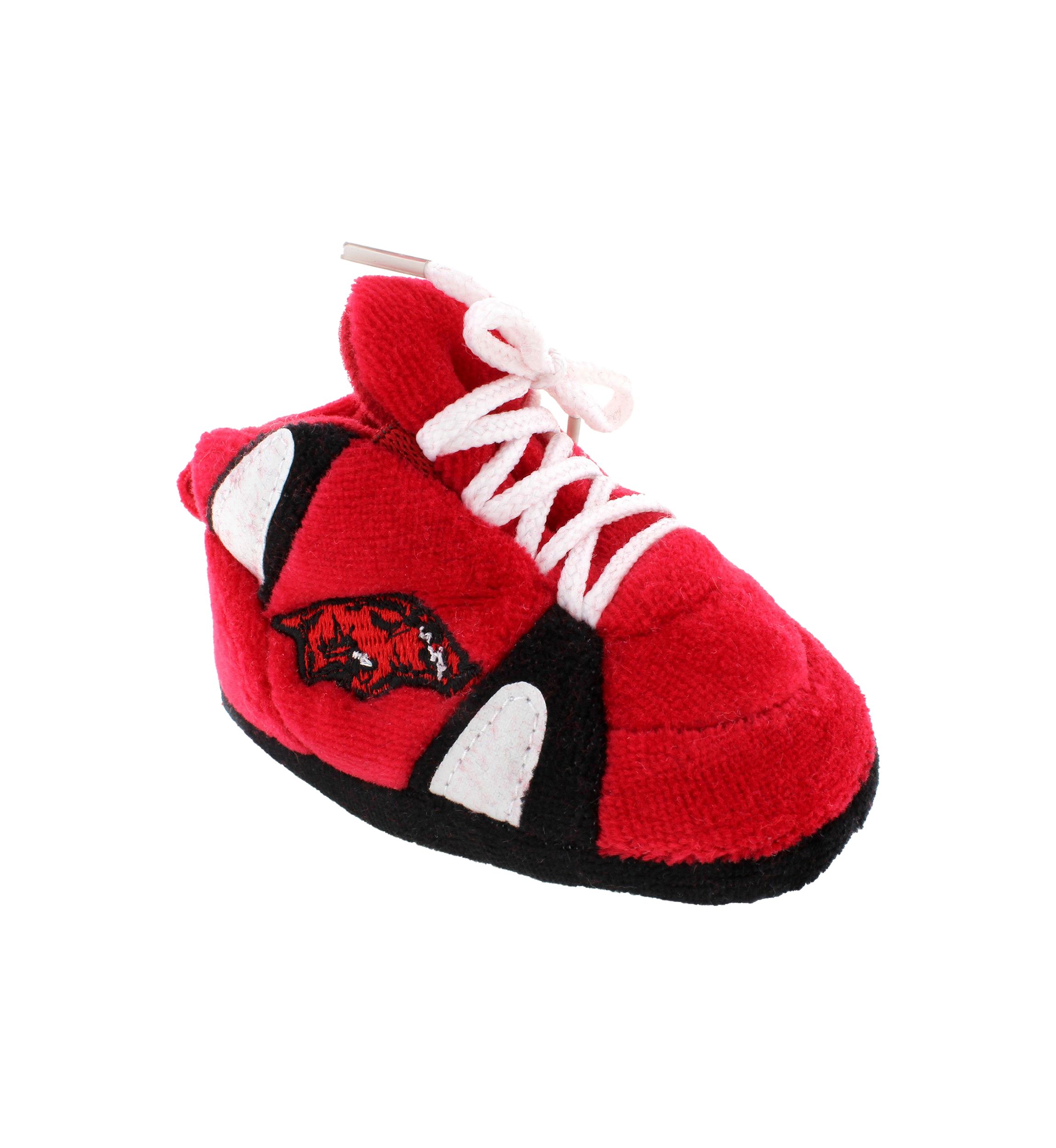 NCAA Arkansas Razorbacks Cute Baby Sneaker Slippers