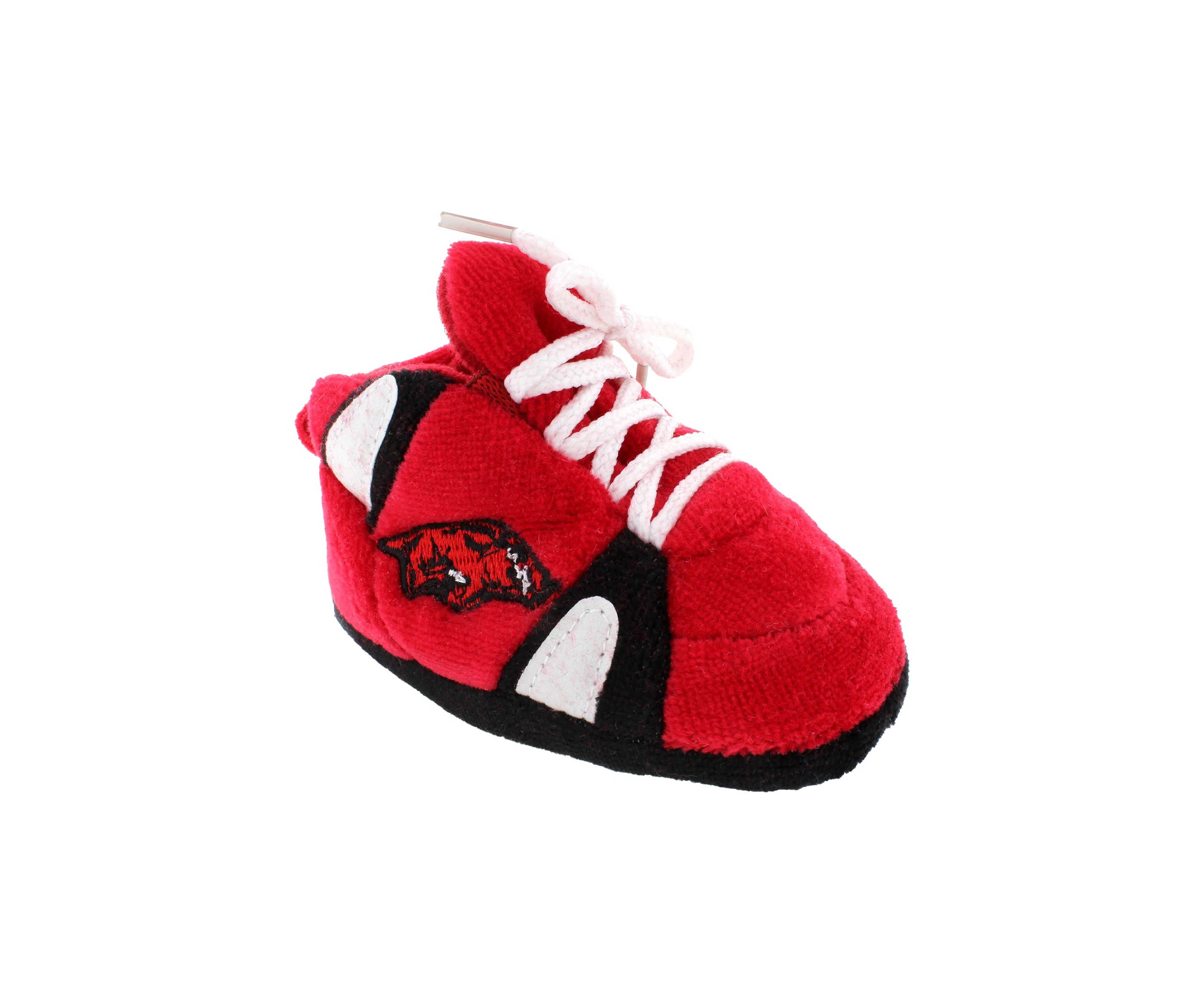 NCAA Arkansas Razorbacks Cute Baby Sneaker Slippers