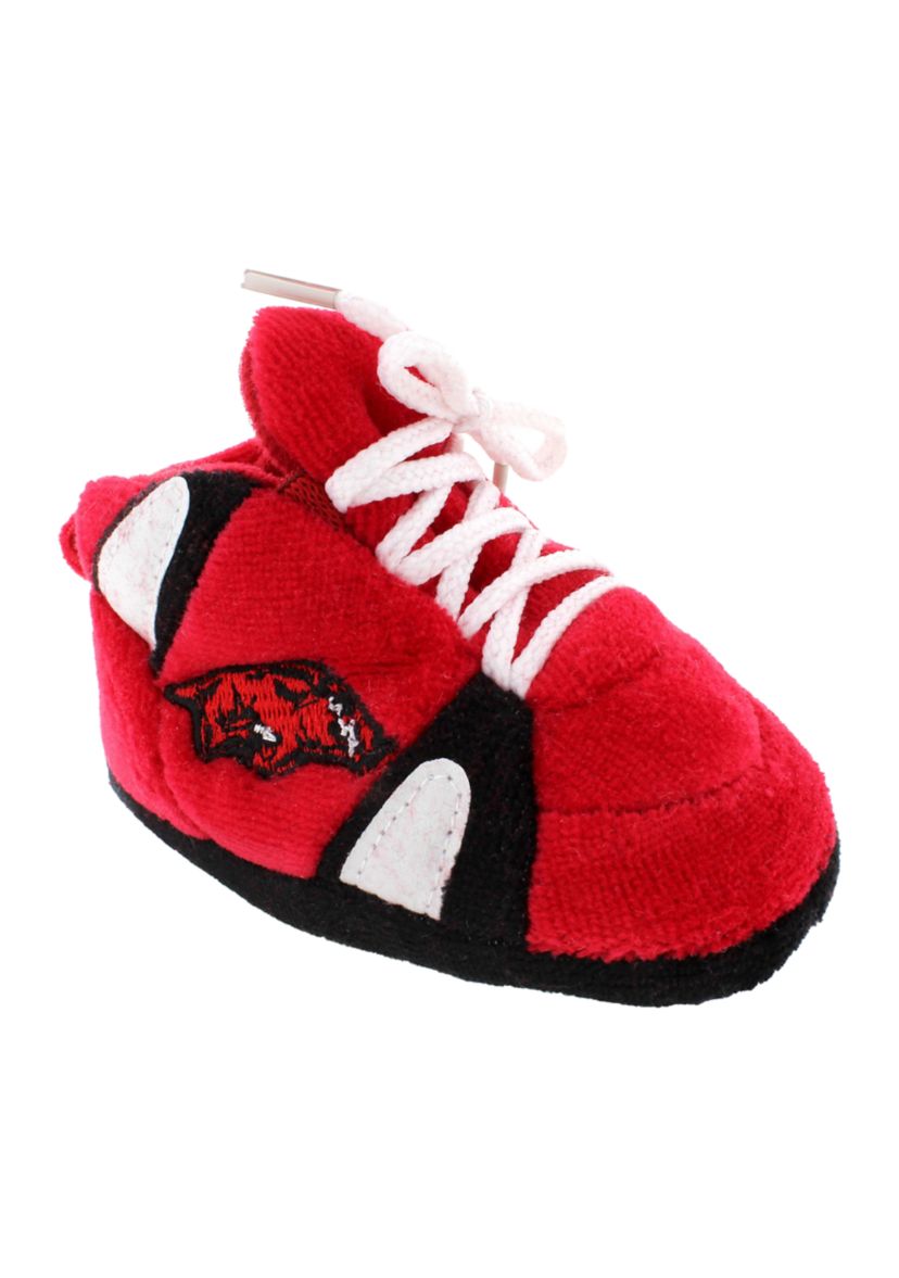 NCAA Arkansas Razorbacks Cute Baby Sneaker Slippers