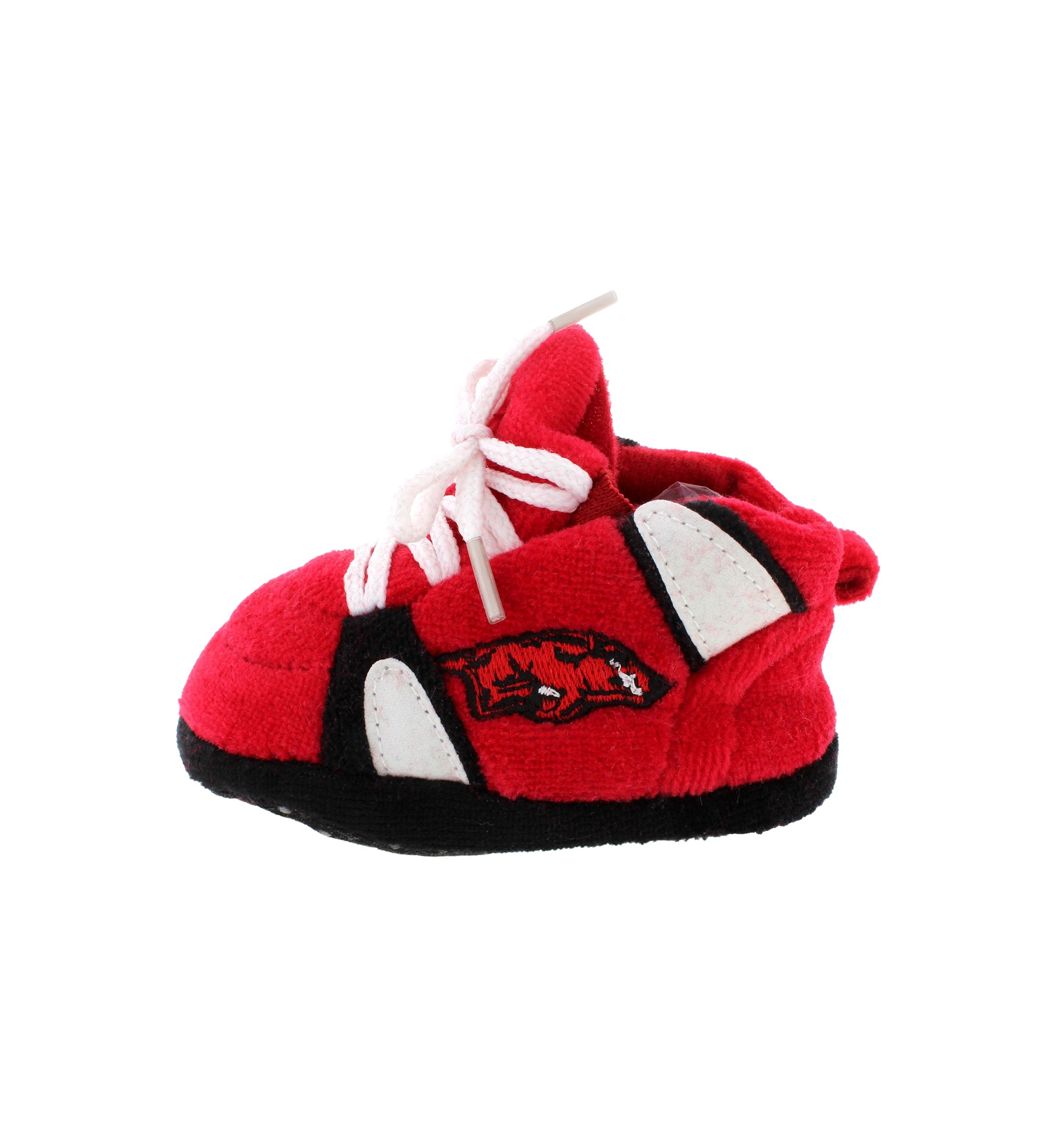 NCAA Arkansas Razorbacks Cute Baby Sneaker Slippers