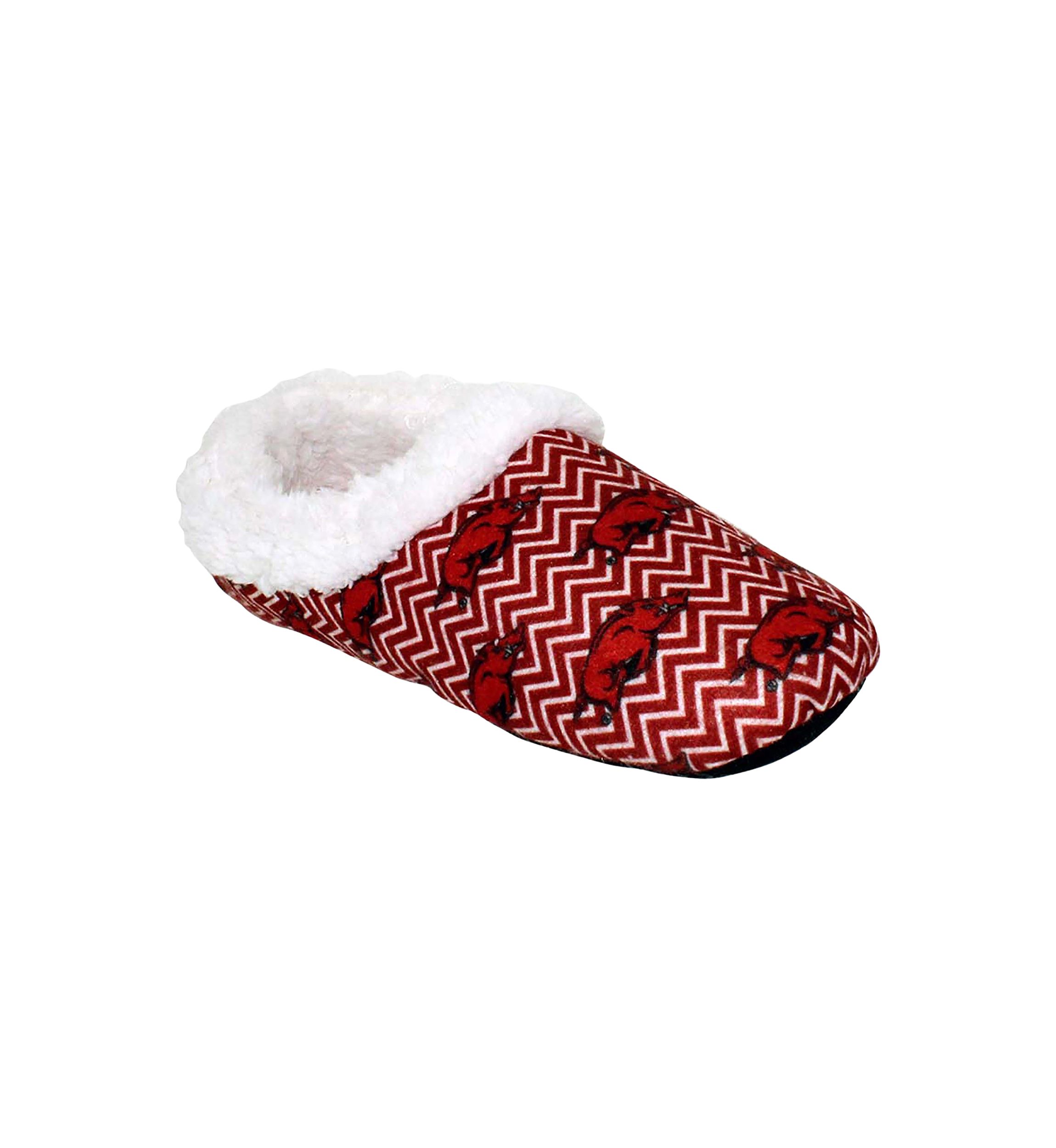 NCAA Arkansas Razorbacks Chevron Slip On Slippers