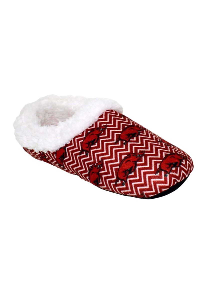 NCAA Arkansas Razorbacks Chevron Slip On Slippers