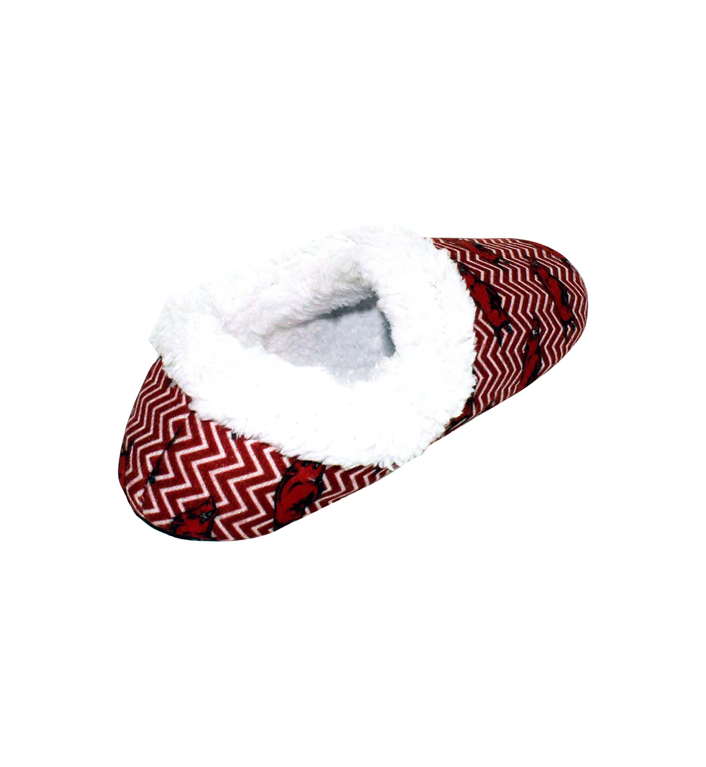 NCAA Arkansas Razorbacks Chevron Slip On Slippers