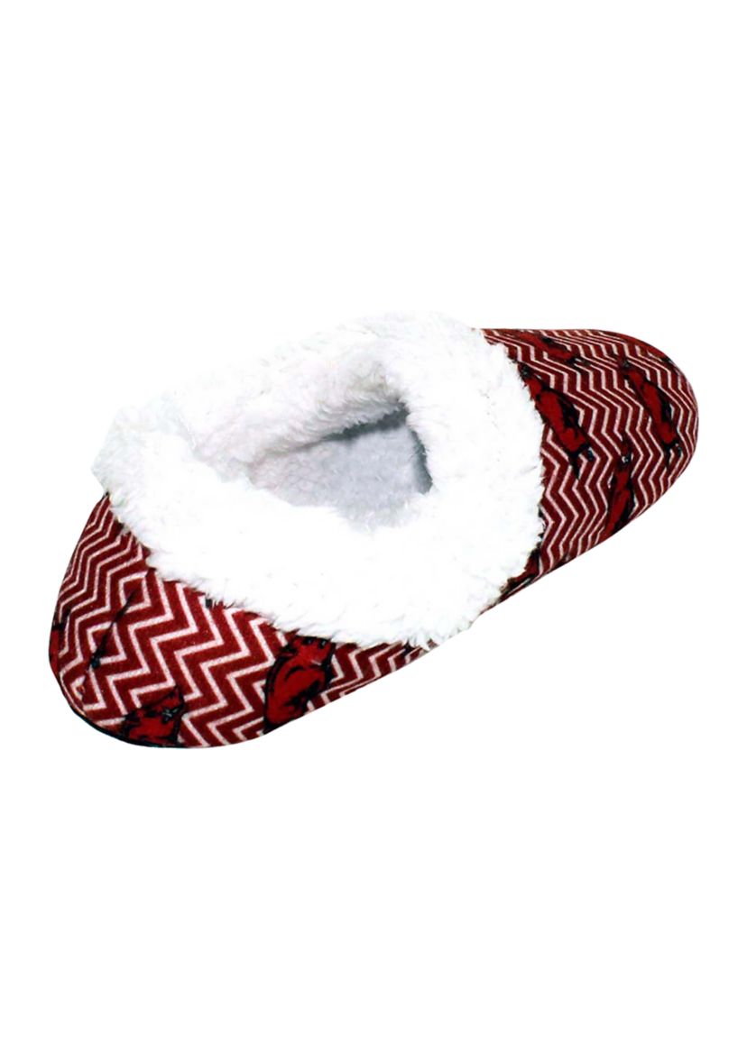NCAA Arkansas Razorbacks Chevron Slip On Slippers