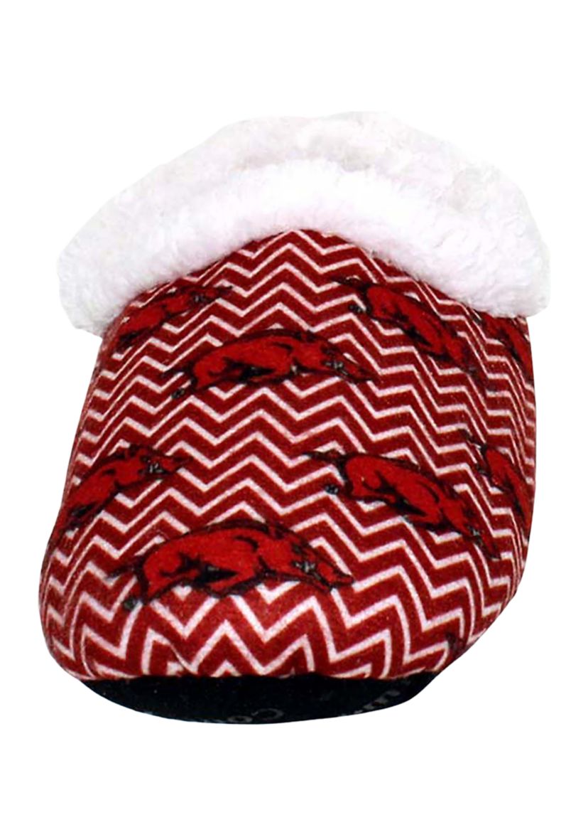 NCAA Arkansas Razorbacks Chevron Slip On Slippers