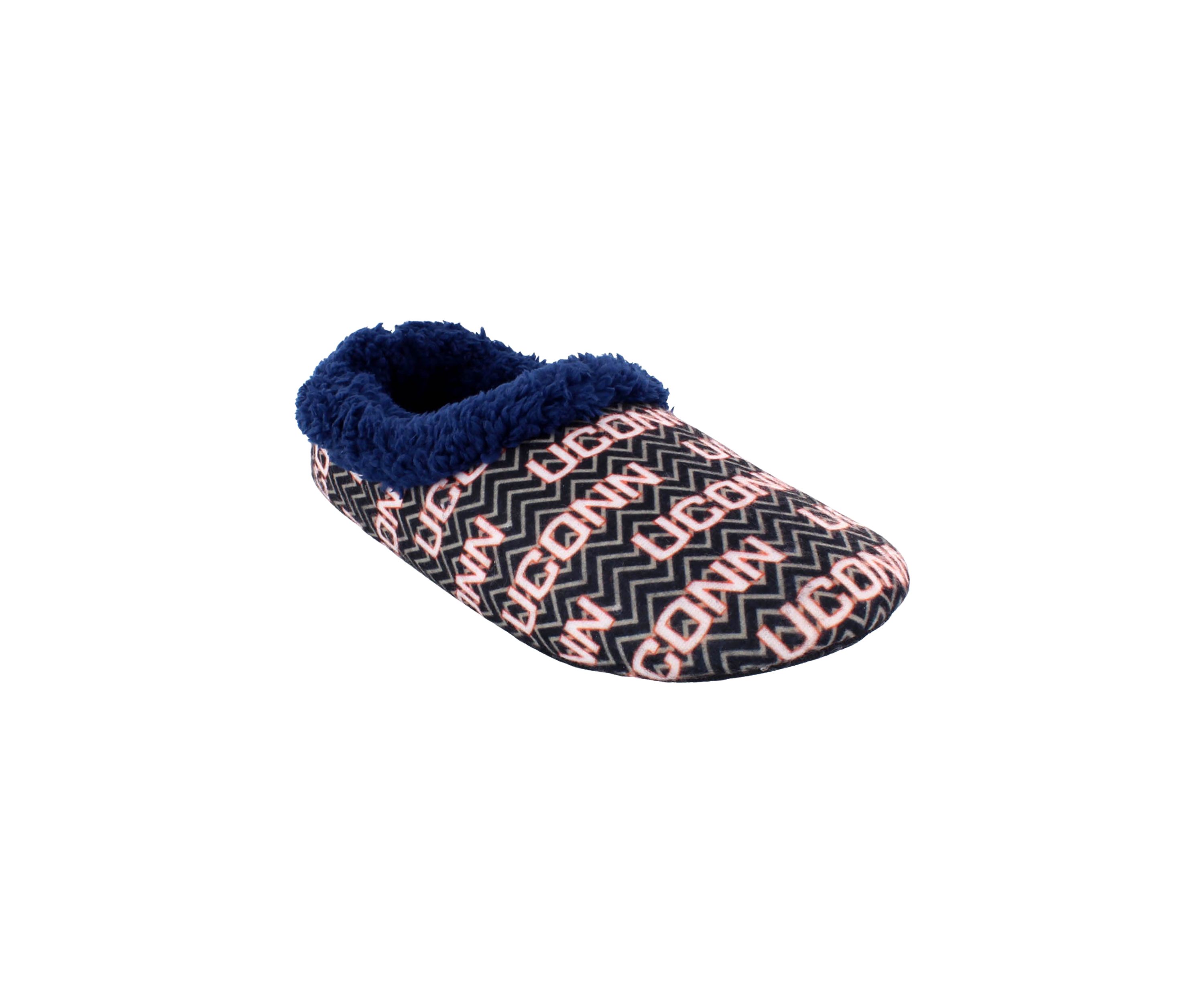NCAA Connecticut Huskies Chevron Slip On Slippers