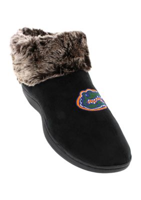 NCAA Florida Gators Faux Sheepskin Furry Top Slippers