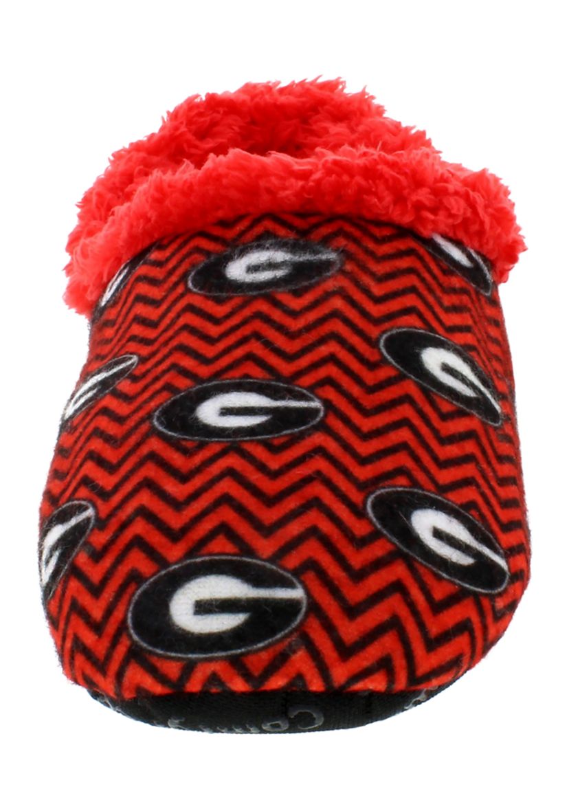 NCAA Georgia Bulldogs Chevron Slip On Slippers