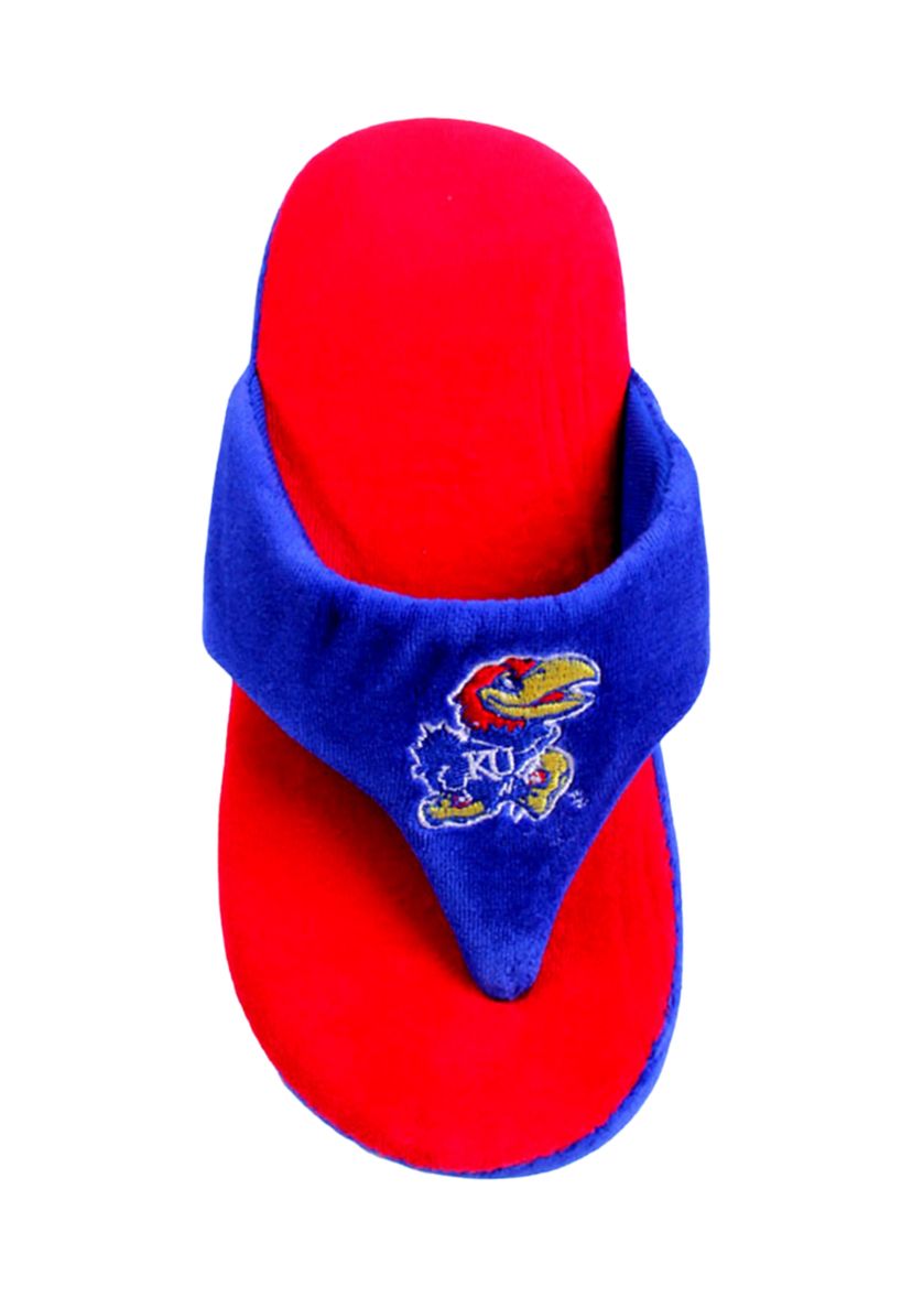 NCAA Kansas Jayhawks Comfy Flop Slippers