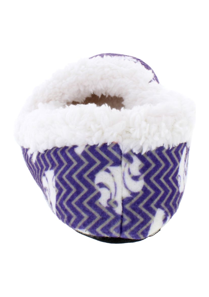 NCAA Kansas State Wildcats Chevron Slip On Slippers