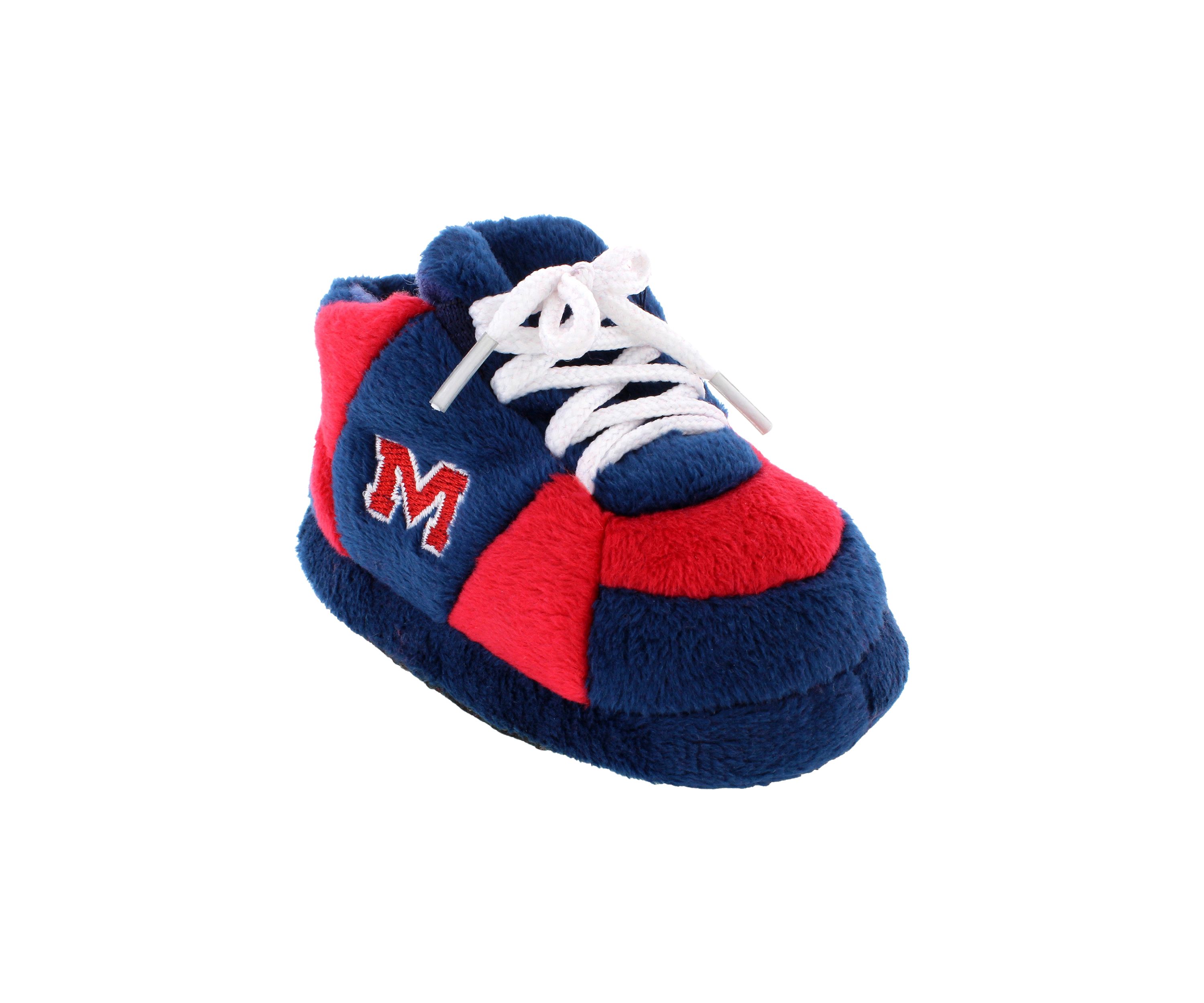 NCAA Ole Miss Rebels Cute Baby Sneaker Slippers