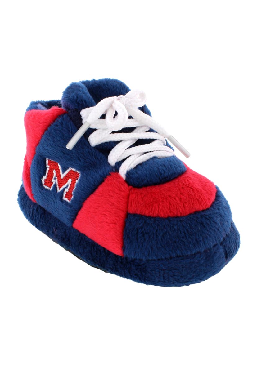 NCAA Ole Miss Rebels Cute Baby Sneaker Slippers
