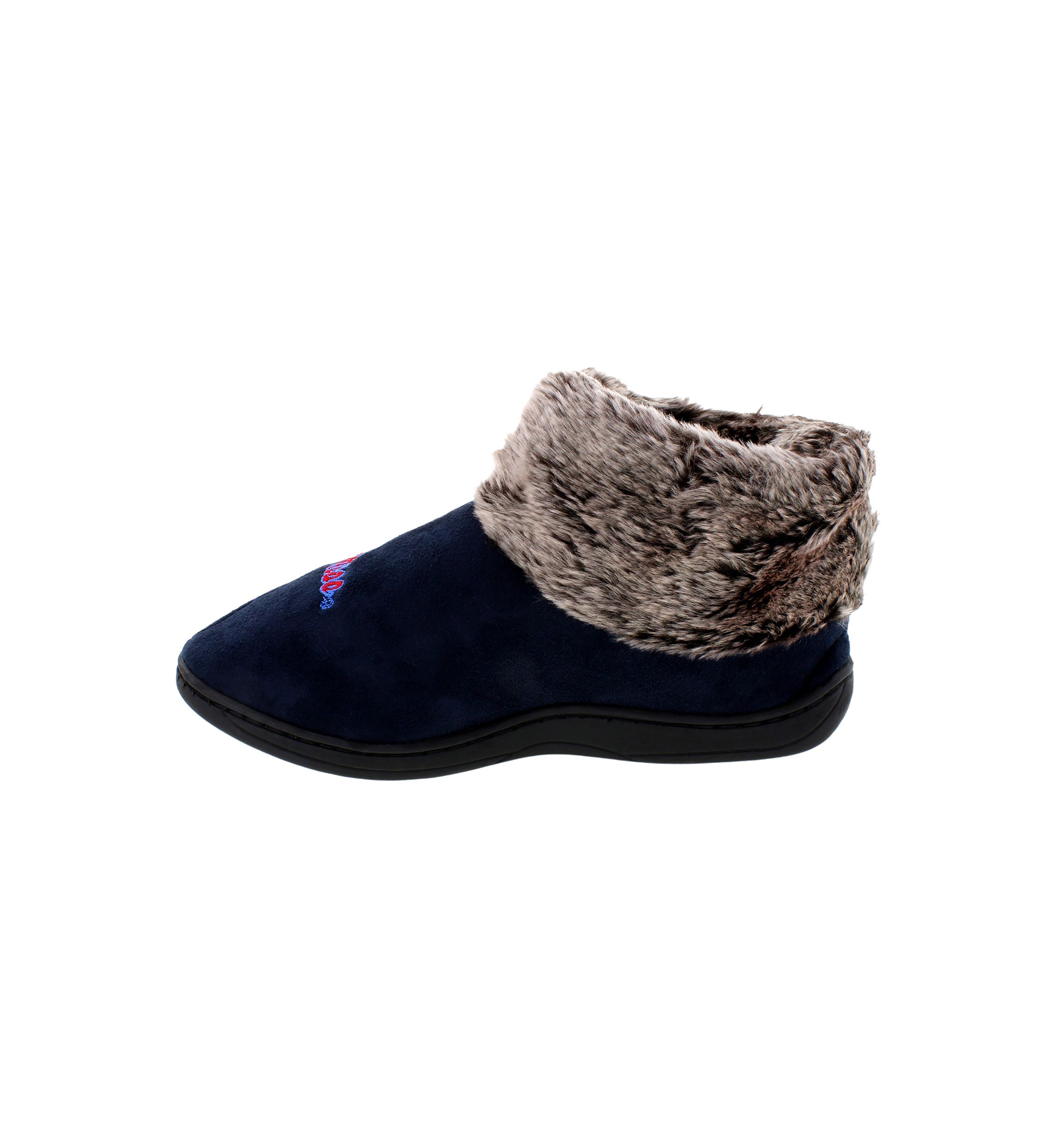 NCAA Ole Miss Rebels Faux Sheepskin Furry Top Slippers