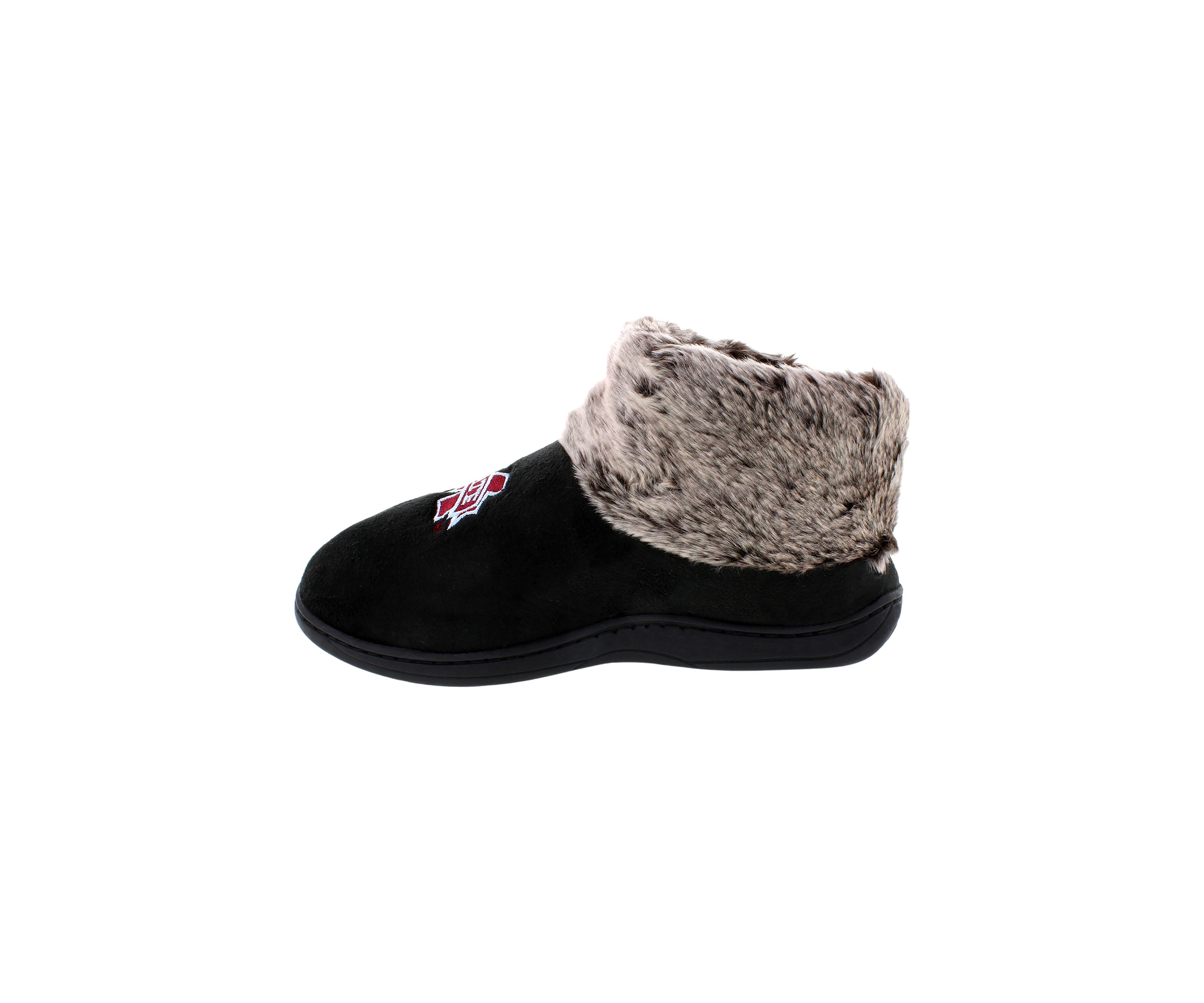 NCAA Mississippi State Bulldogs Faux Sheepskin Furry Top Slippers